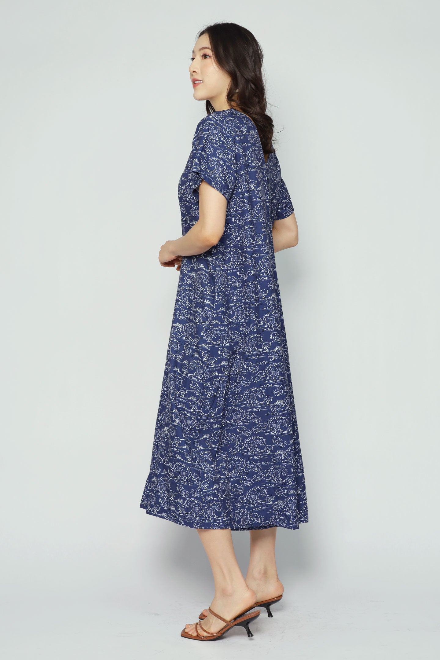 Shirokuro Jumpsuit in Blue Nami