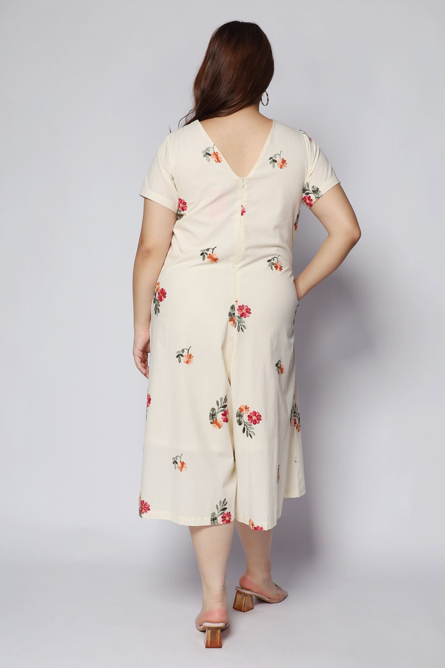 Backorders Shirokuro Jumpsuit in Floral Embroidery