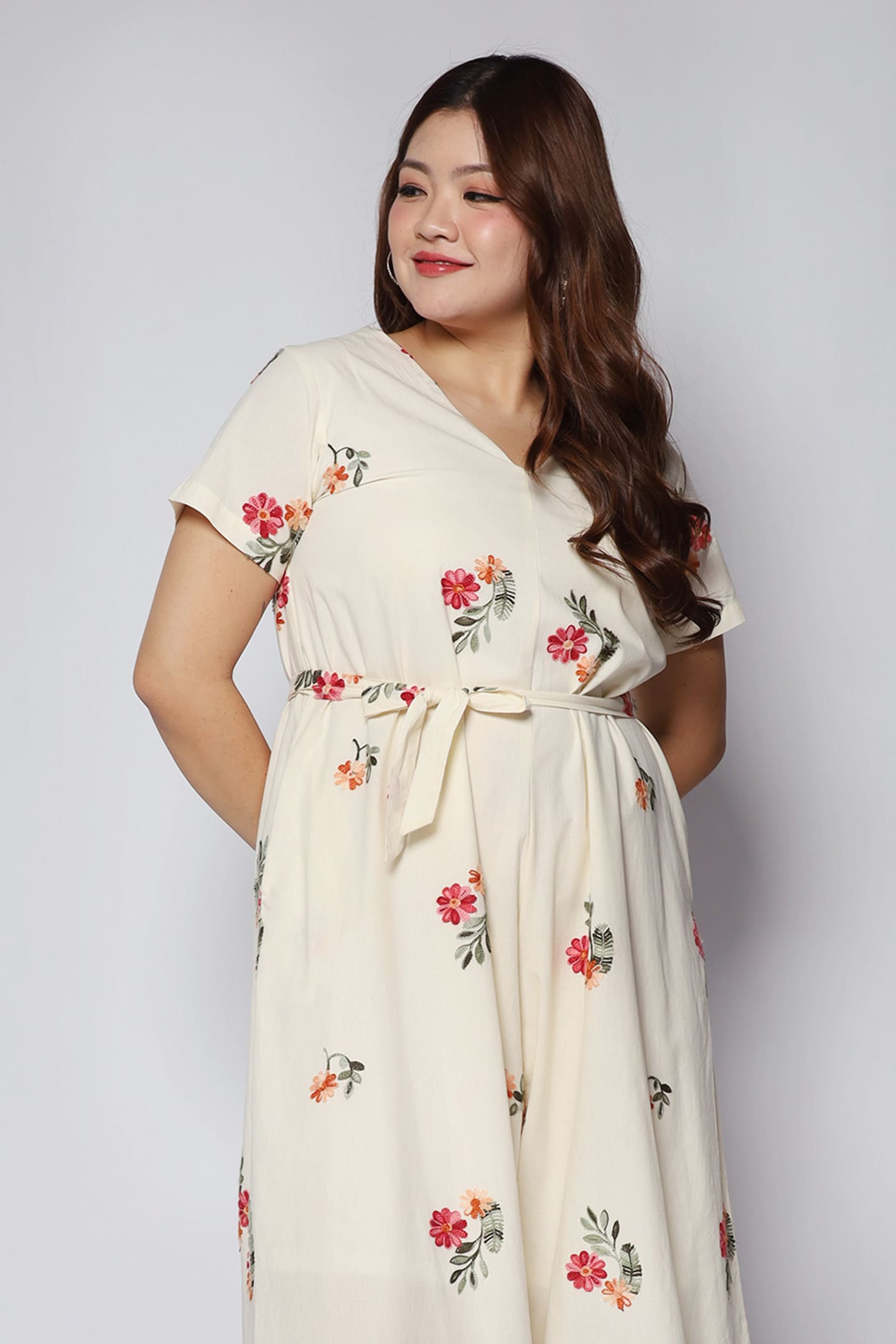 Backorders Shirokuro Jumpsuit in Floral Embroidery