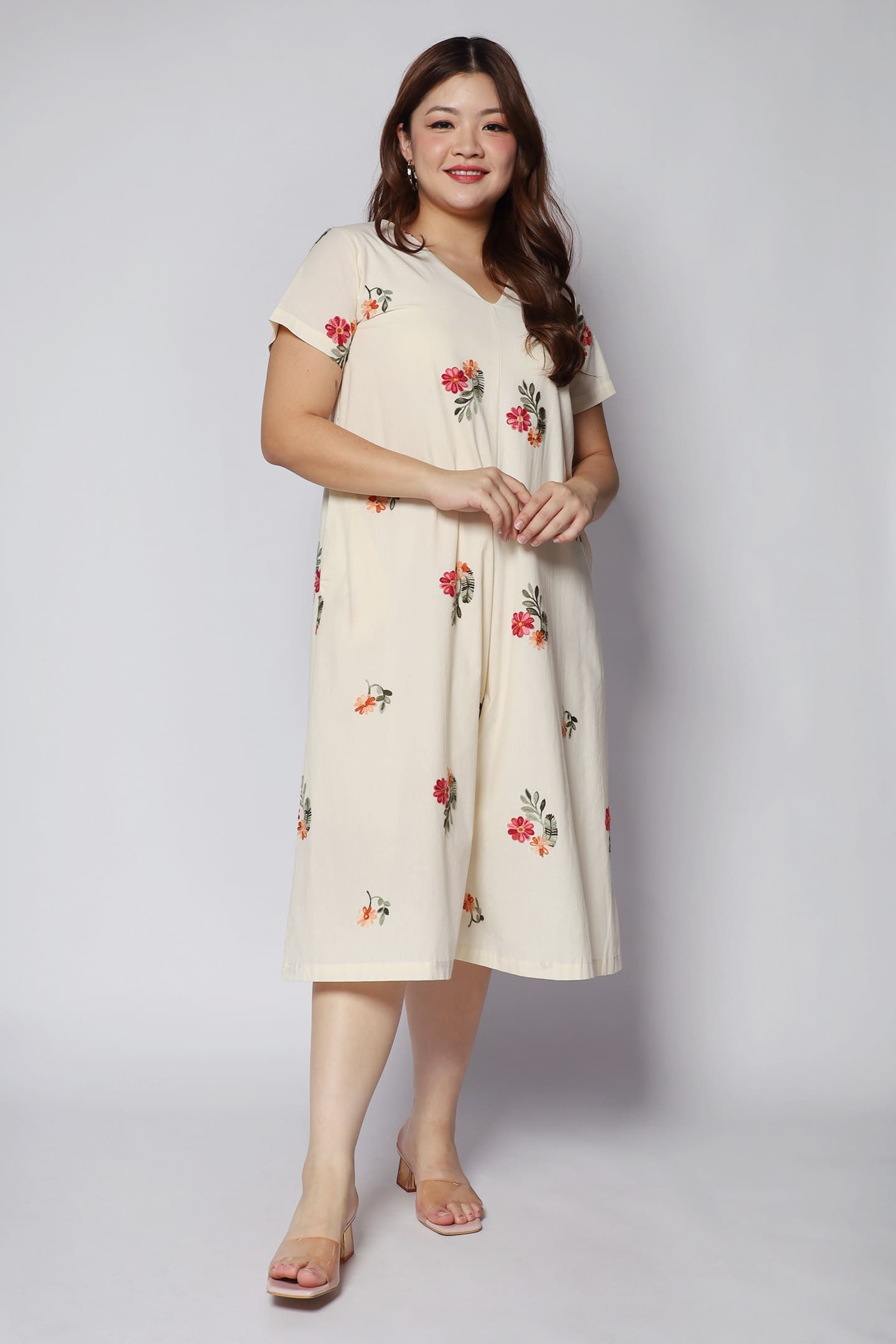 Backorders Shirokuro Jumpsuit in Floral Embroidery