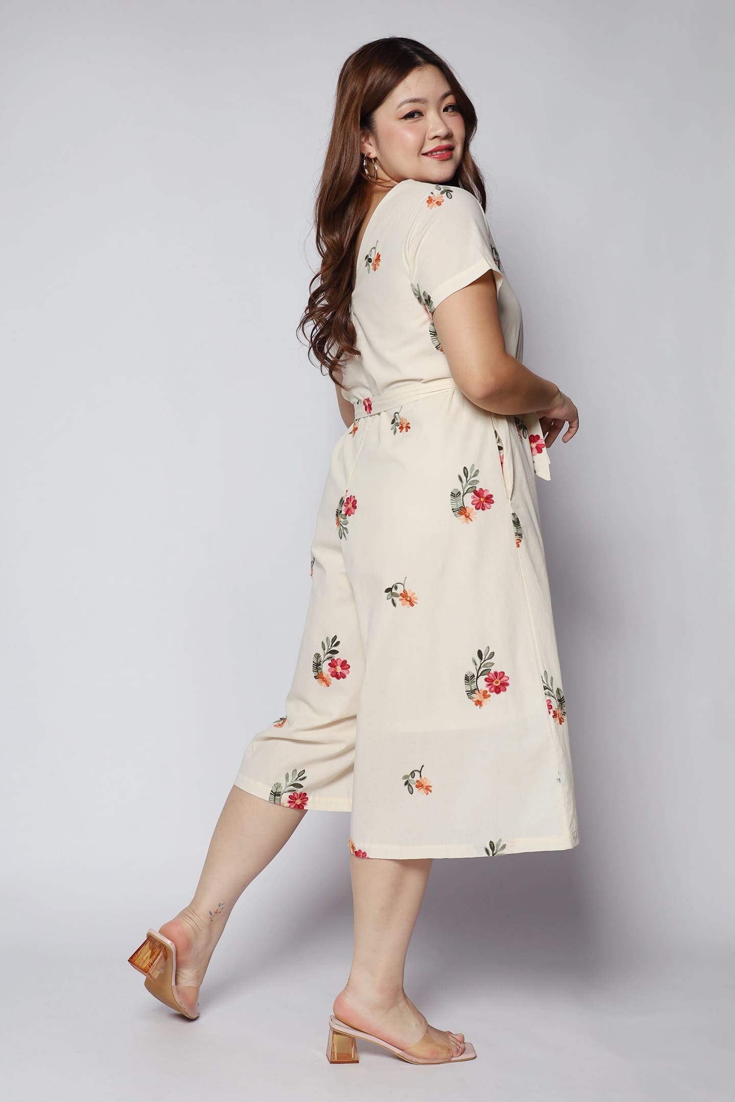 Backorders Shirokuro Jumpsuit in Floral Embroidery