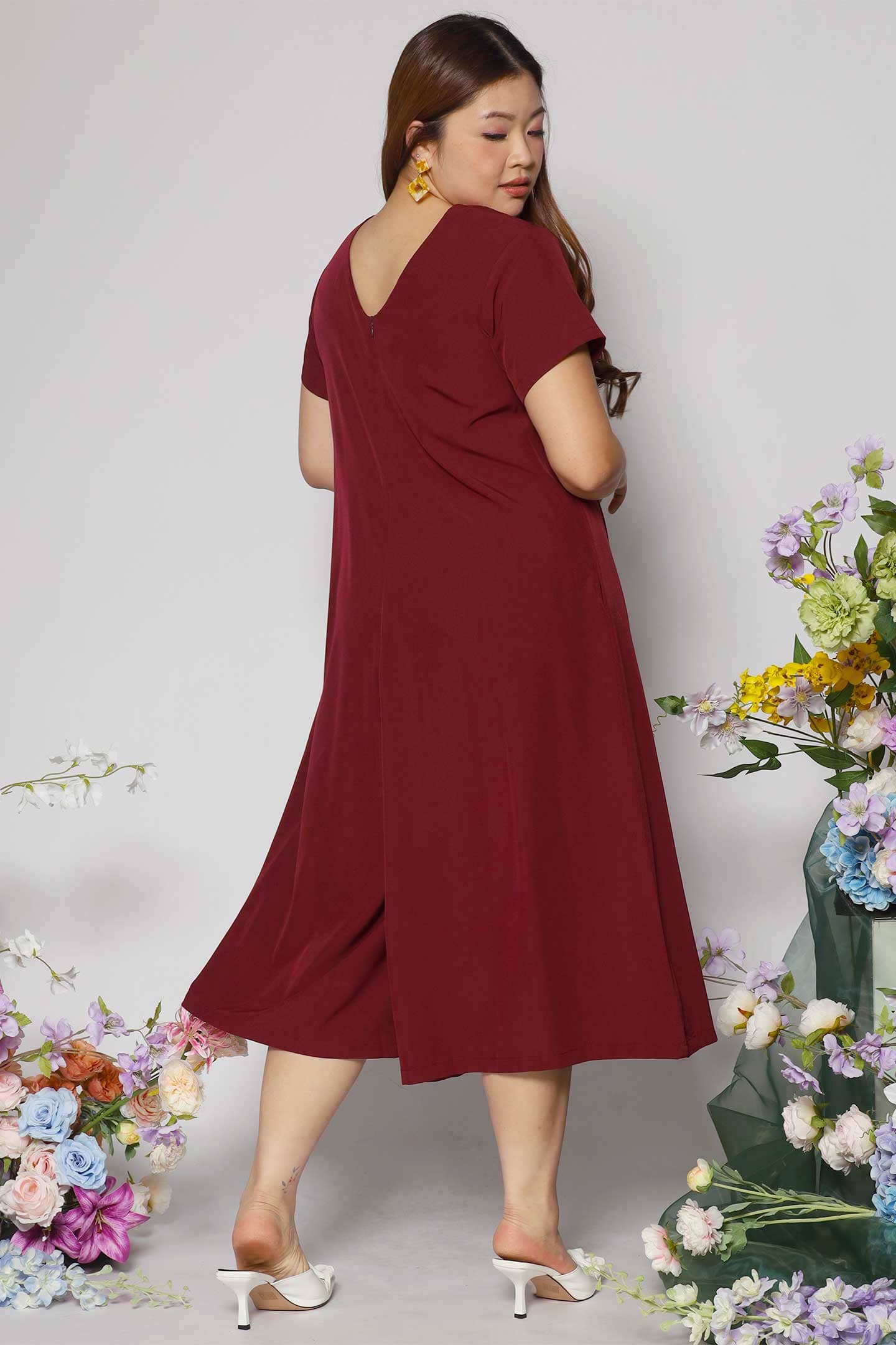 Shirokuro Jumpsuit in Maroon