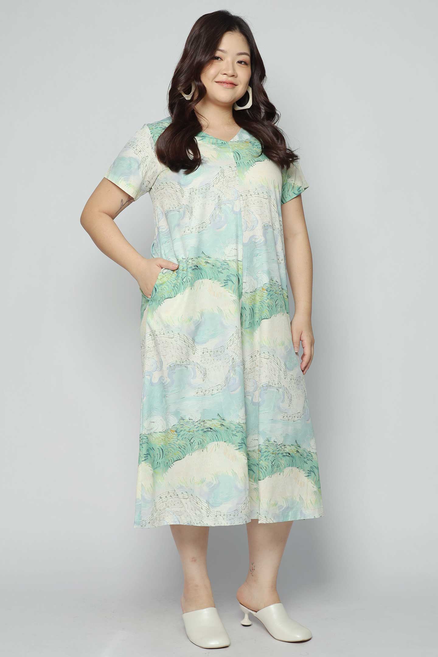 Shirokuro Jumpsuit in Musical Note