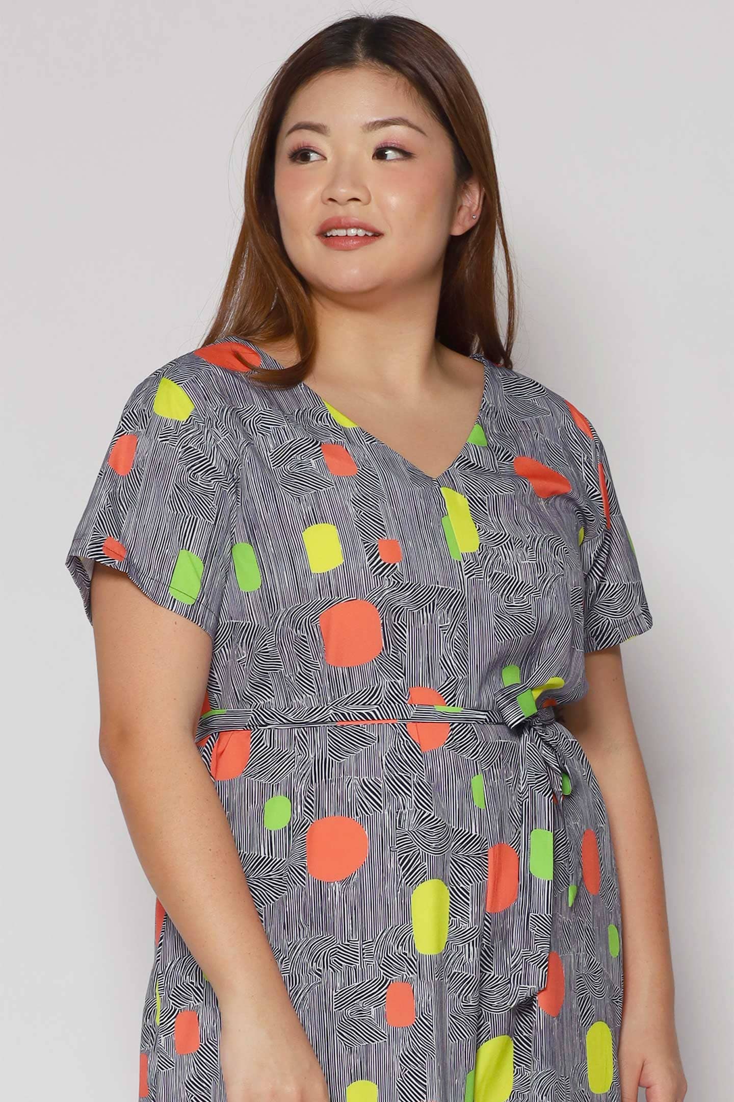 Shirokuro Jumpsuit in Neon Shapes