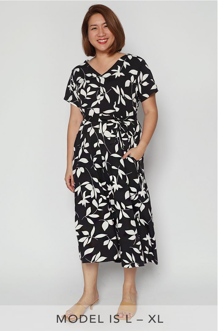Shirokuro Jumpsuit in White Vine