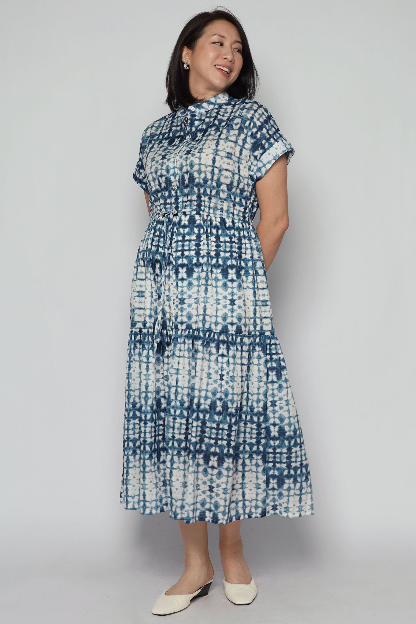 Sia Dress in Lagoon Drift