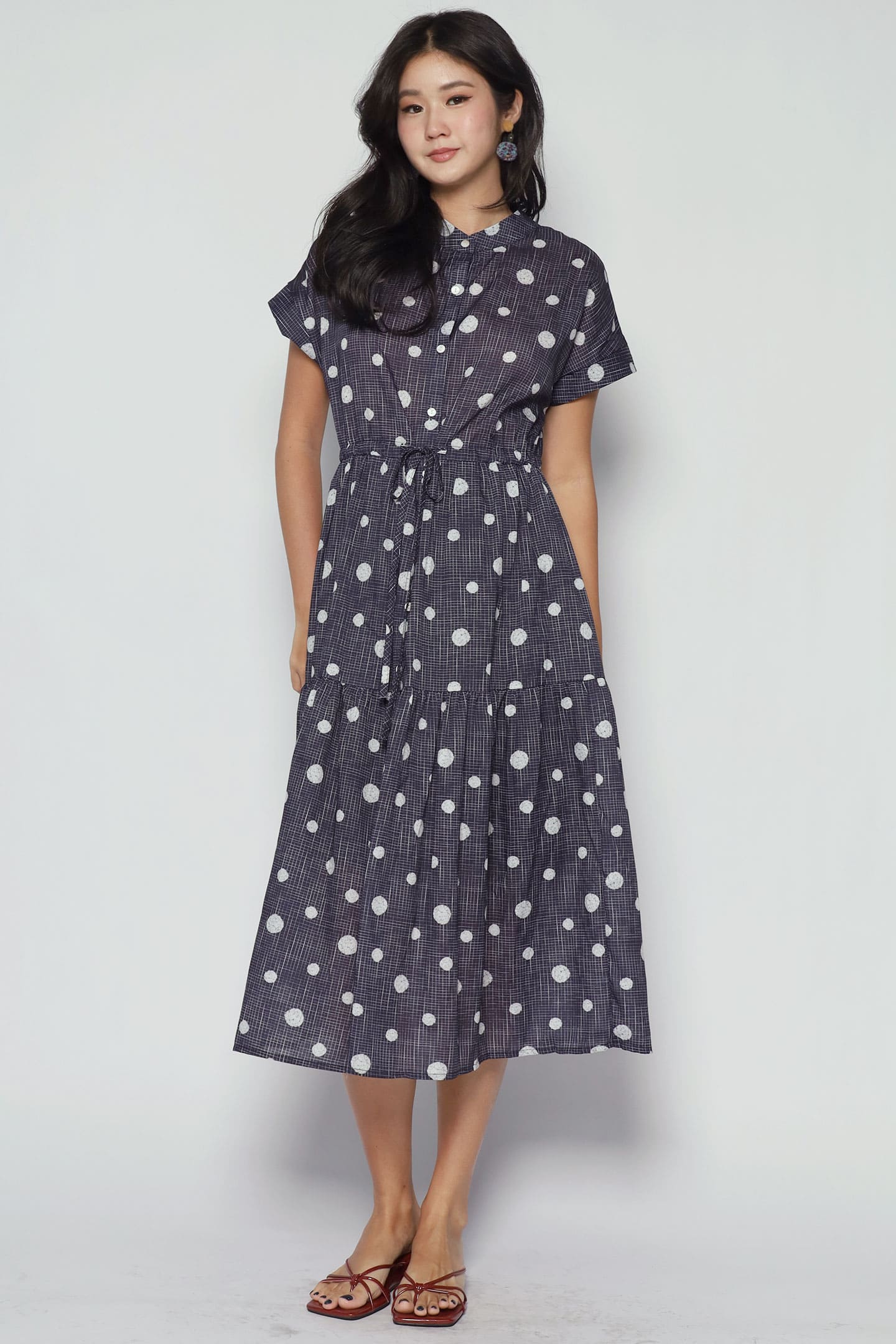 Sia Dress in Poppy Dots
