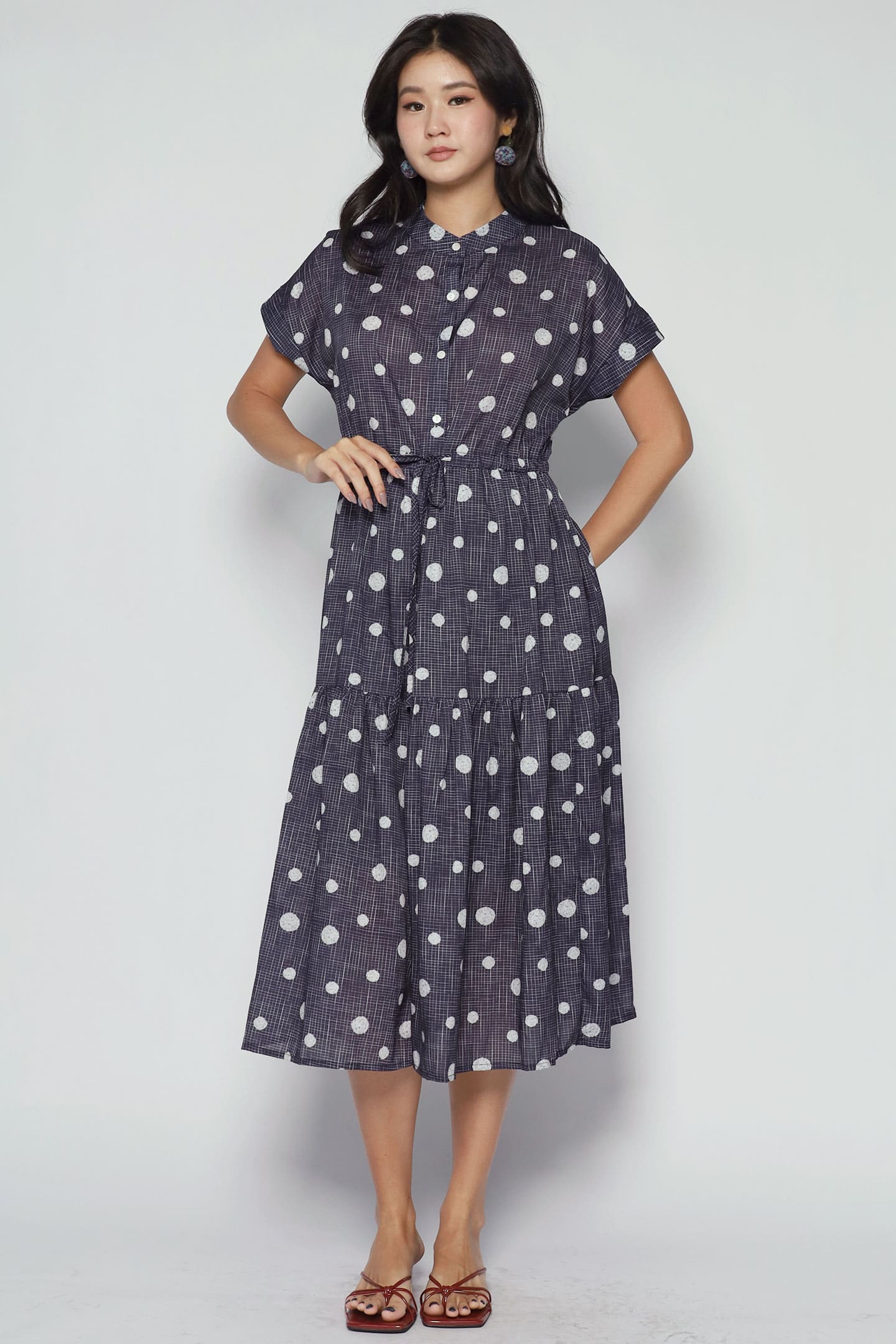 Sia Dress in Poppy Dots