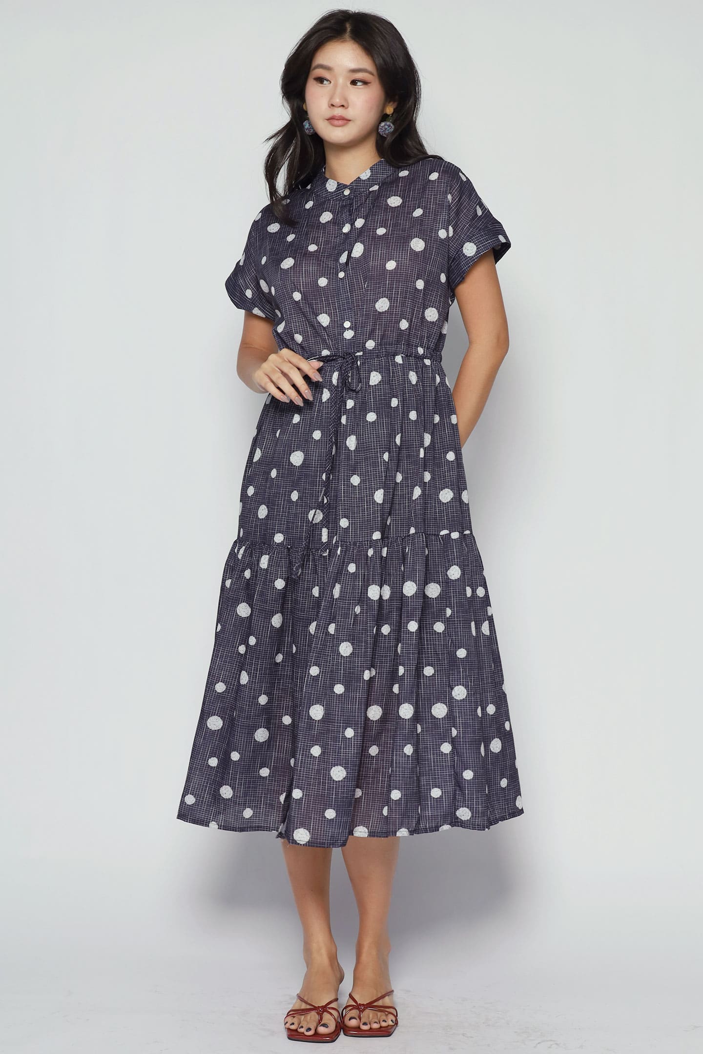 Sia Dress in Poppy Dots