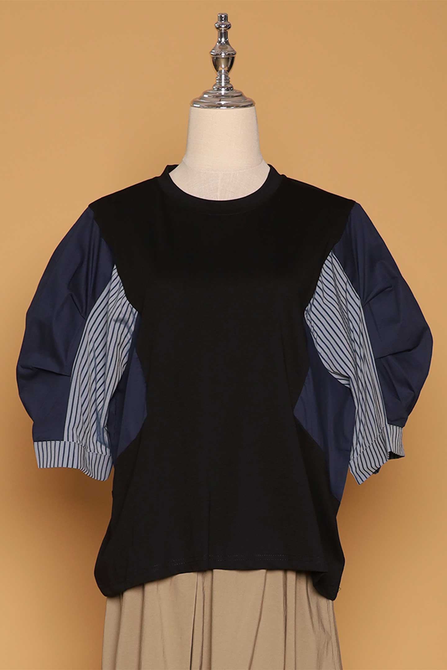 PO - Siwei Colourblock Top in Black