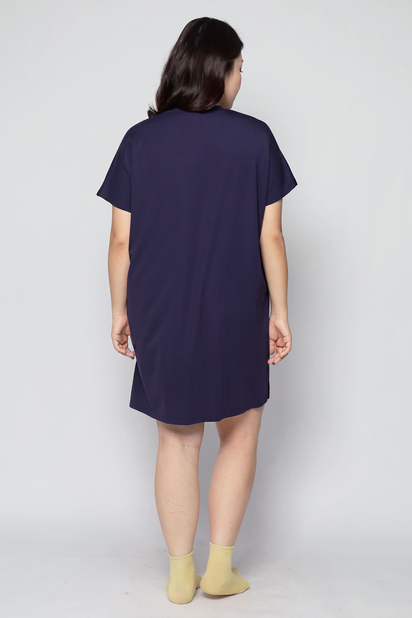 TENCEL - Sleepy Girl Pyjamas Dress in Blueberry Kiss