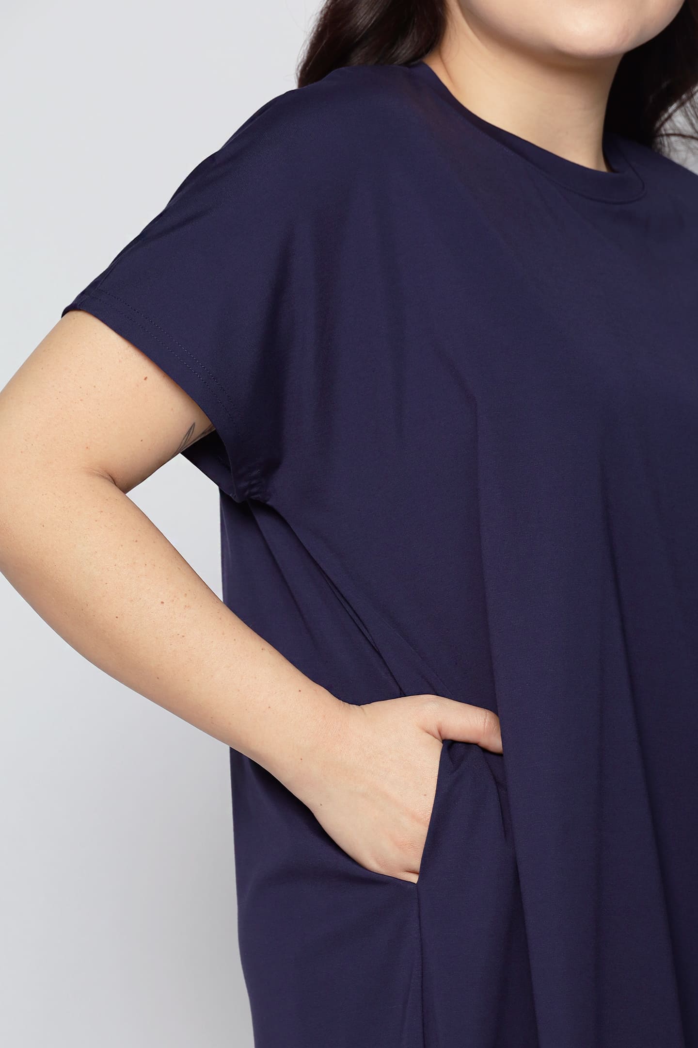 TENCEL - Sleepy Girl Pyjamas Dress in Blueberry Kiss