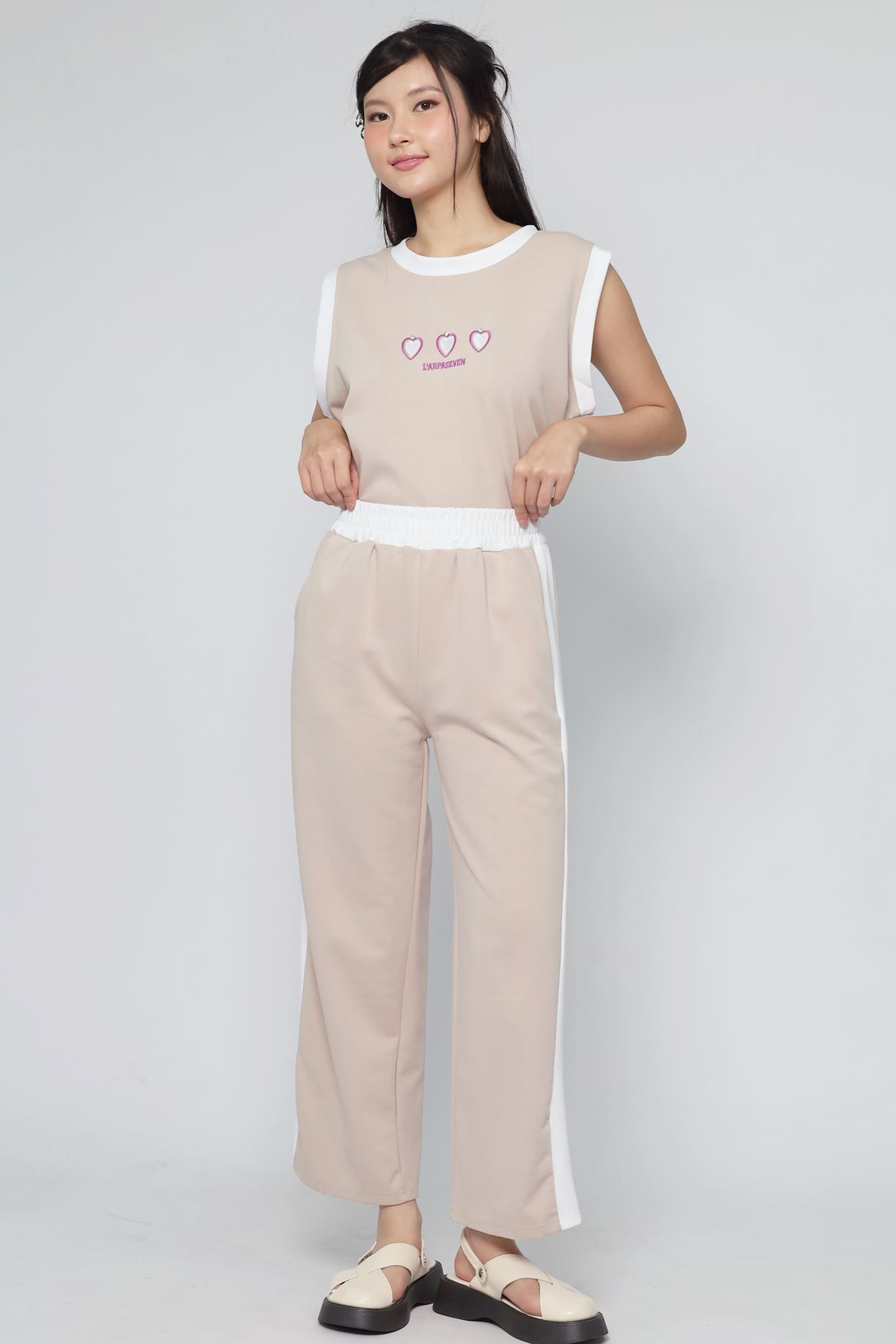 JOY - Triple Hearts 2 in 1 Top and Pants Set