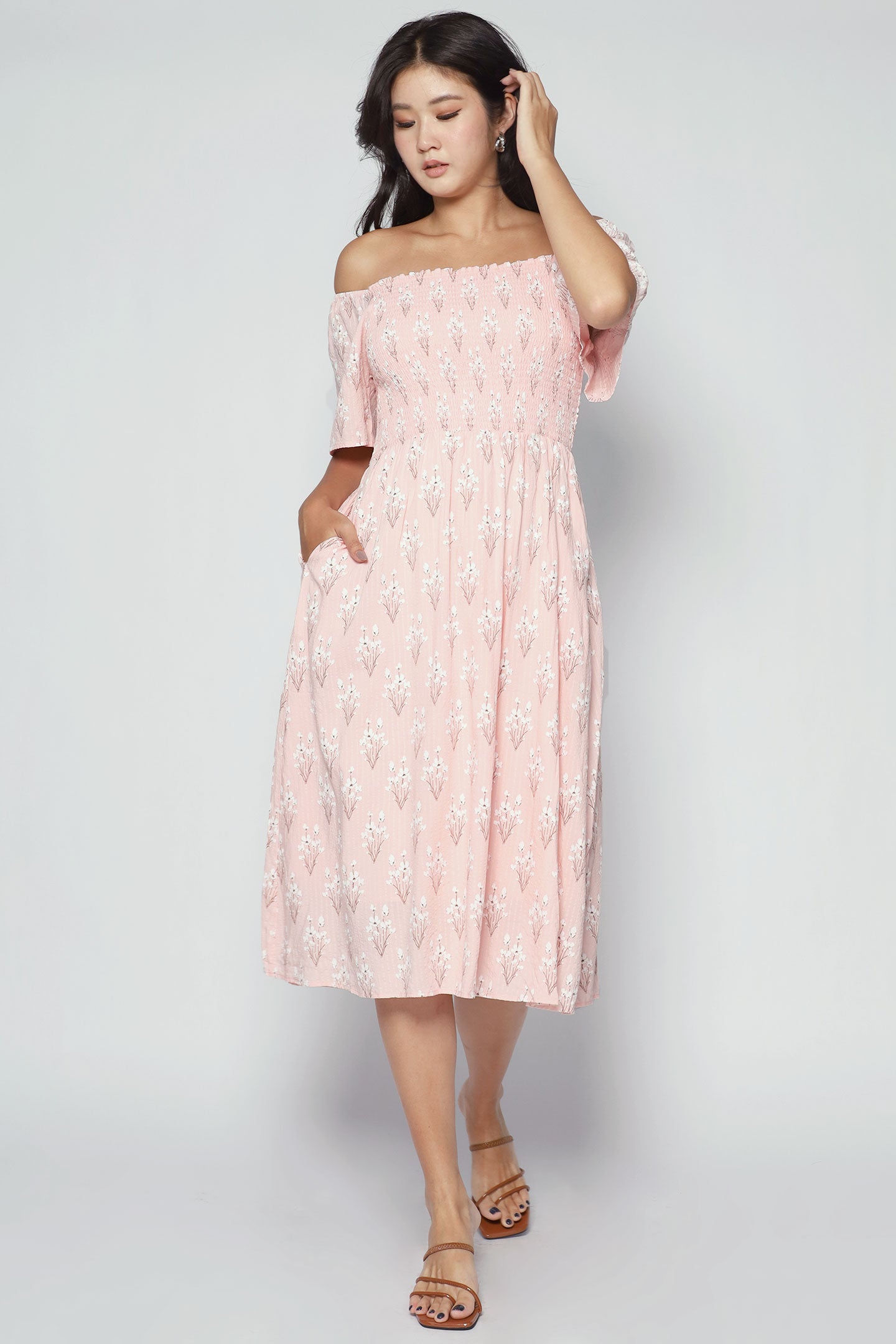 Sora Dress in Blush Blossom