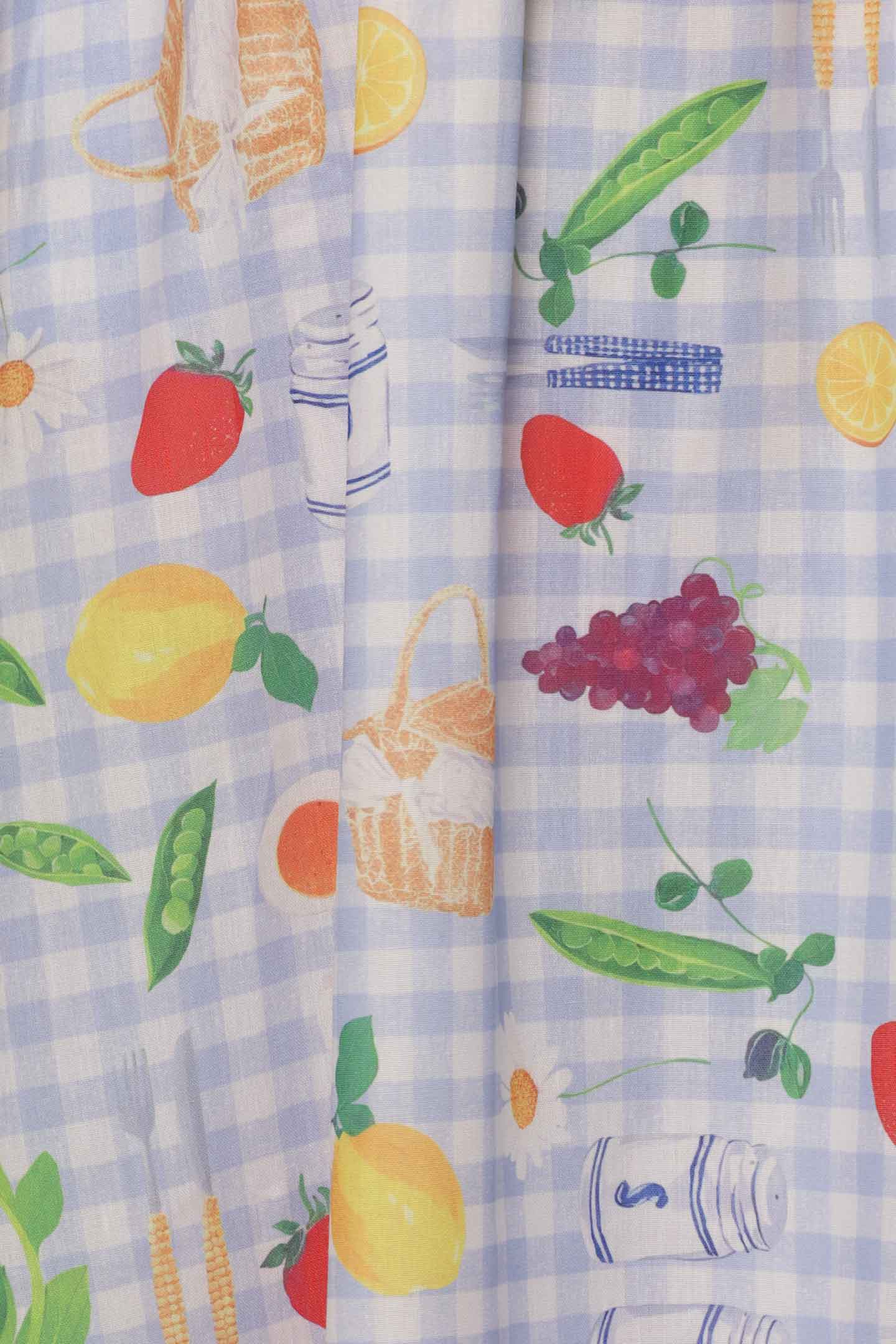 Sora Dress in Citrus Picnic