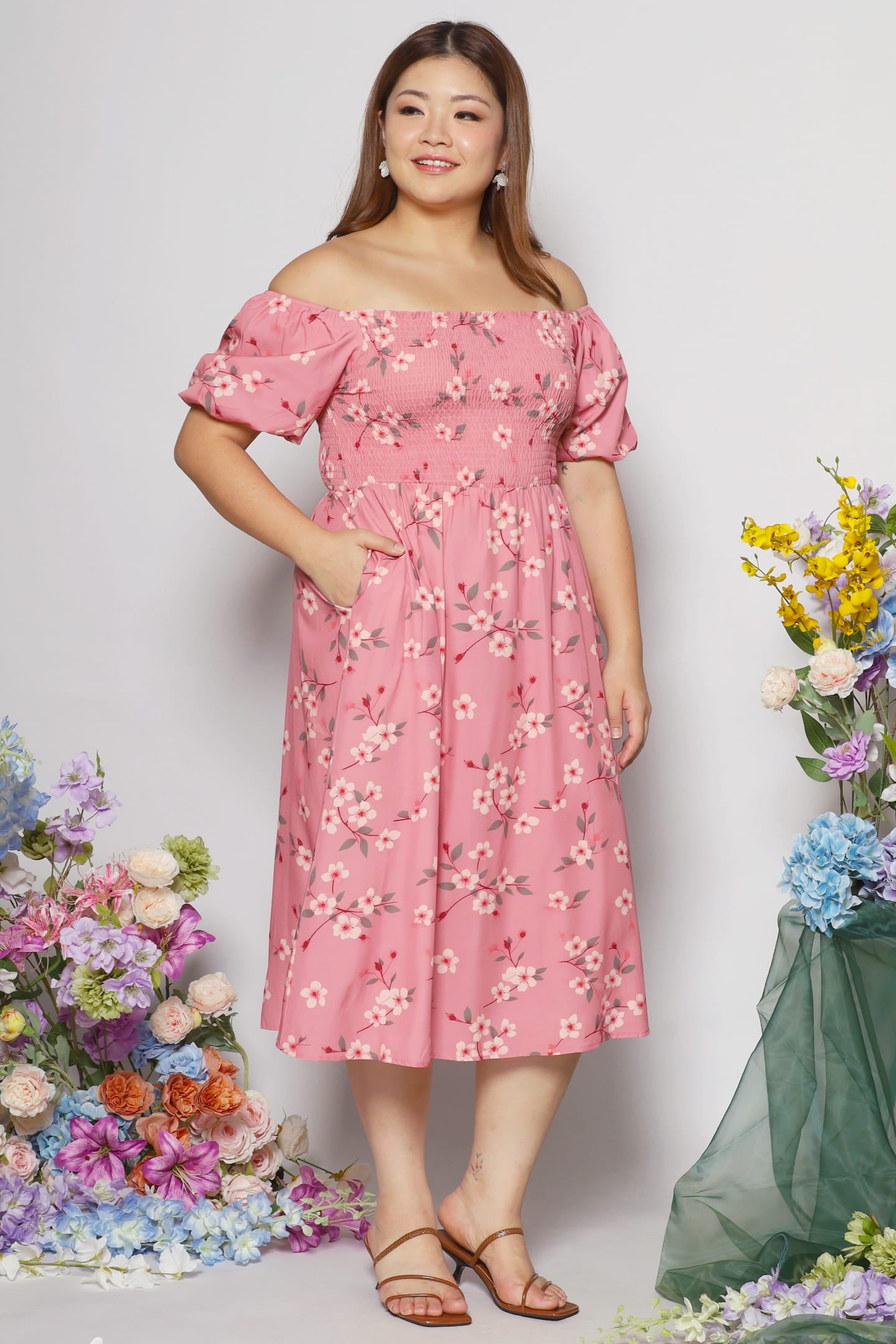 Sora Dress in Sweet Blossoms