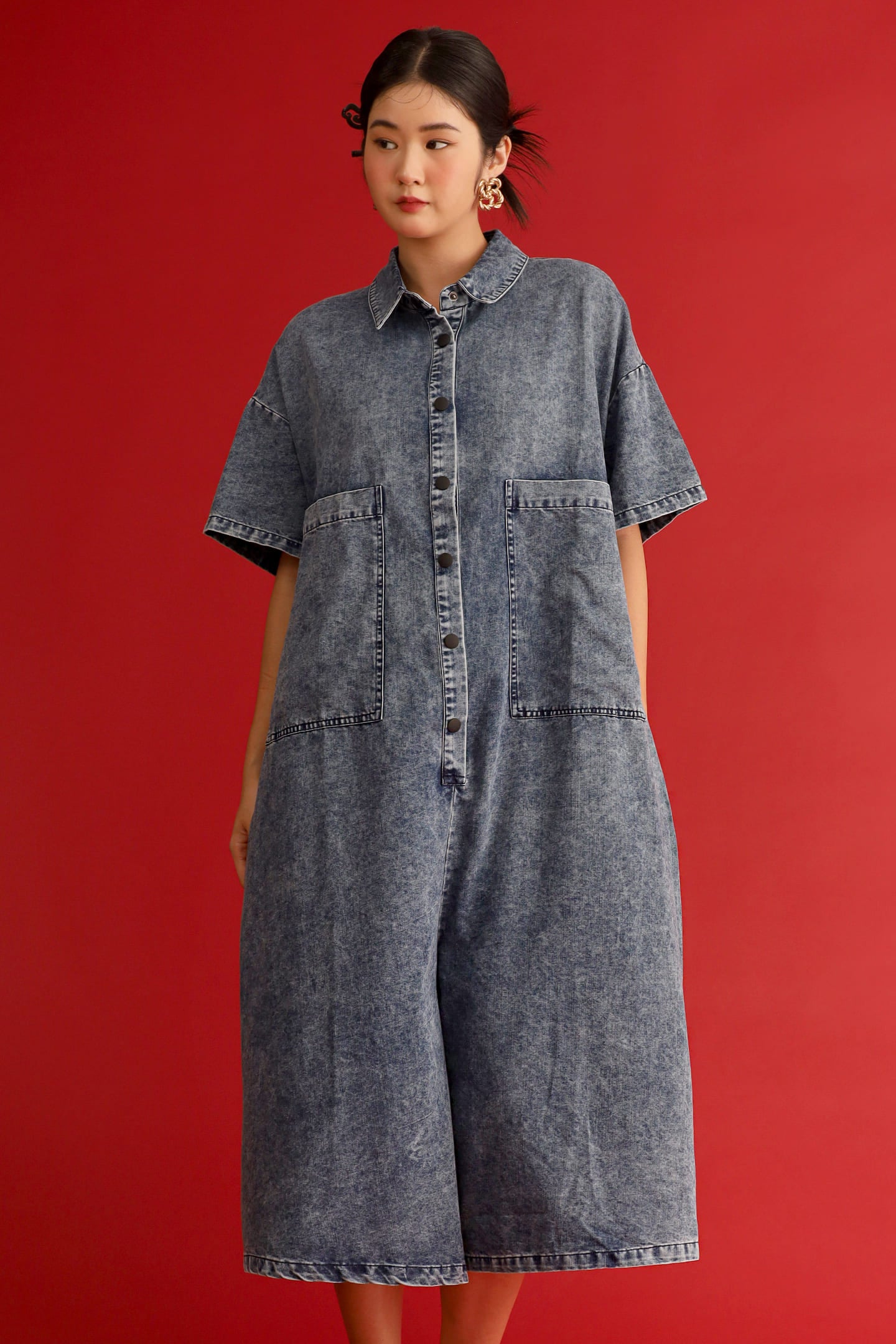 CHOSEN - Statement One Denim Jumpsuit