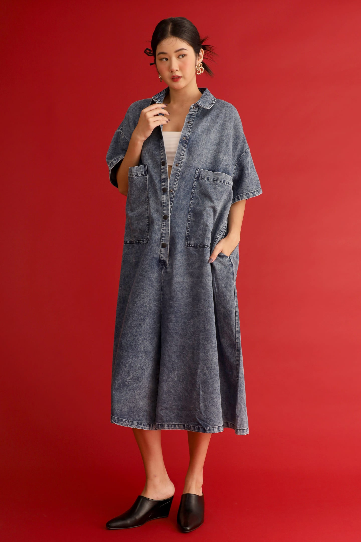 CHOSEN - Statement One Denim Jumpsuit