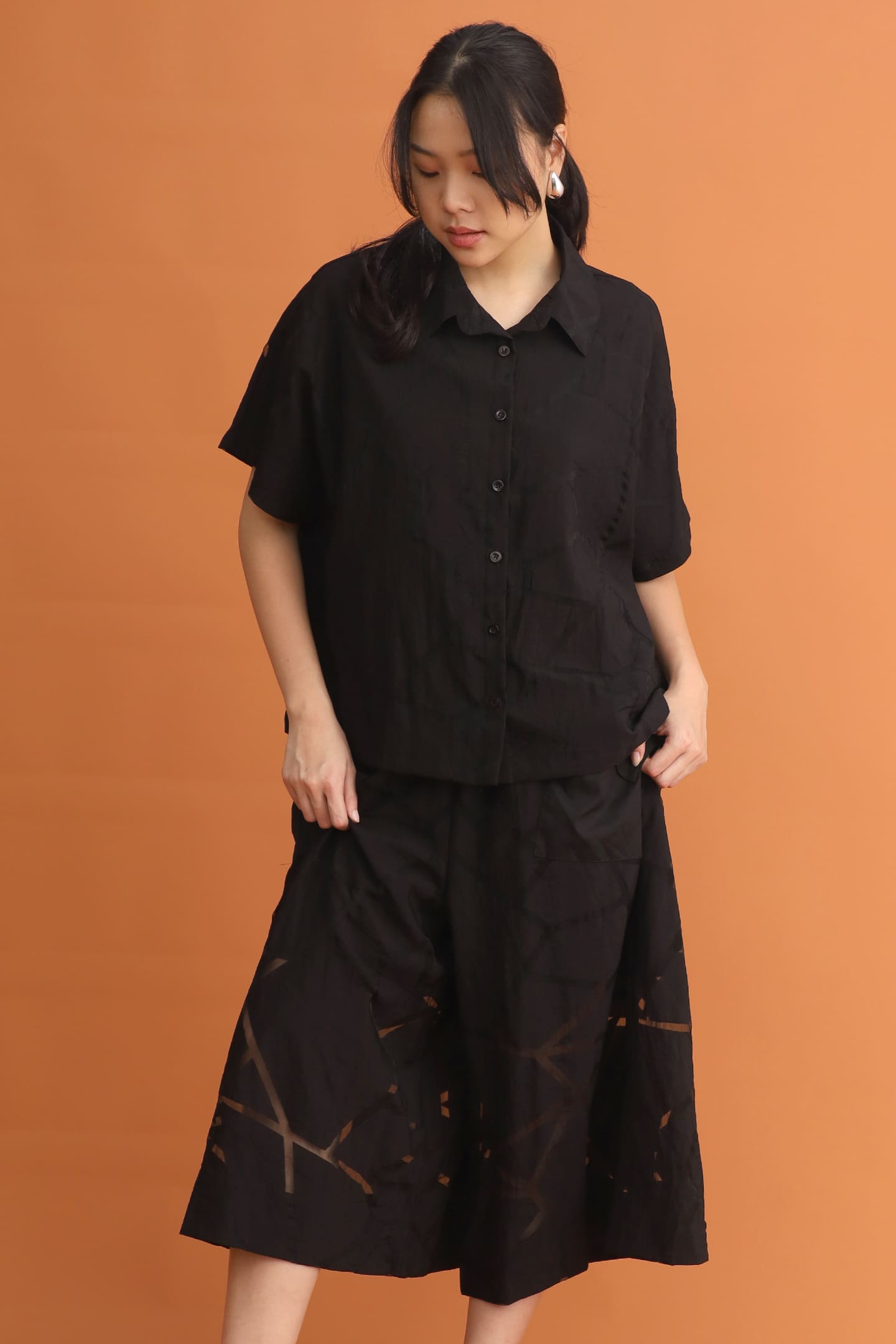 CHOSEN: Stone Culottes in Black Lines