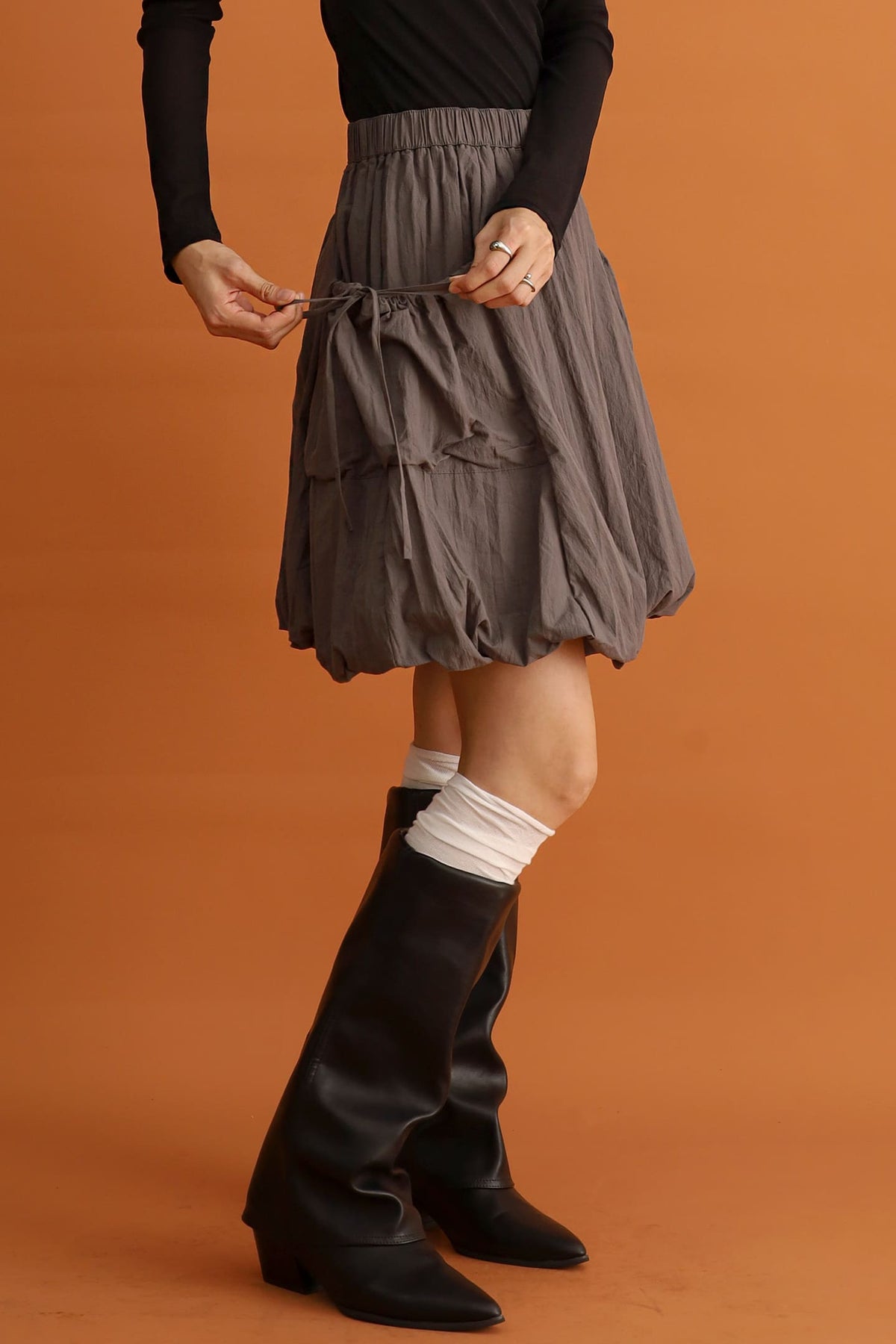 CHOSEN - Sumi Bubble Skirt in Grey