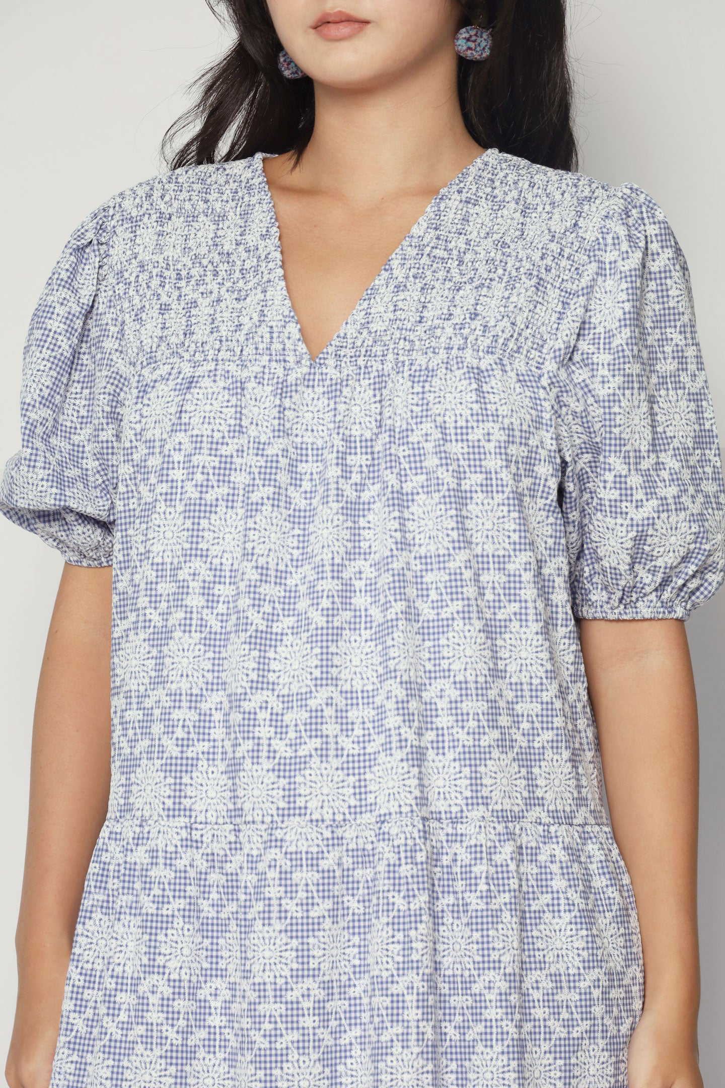 Sydney Dress in Gingham Field