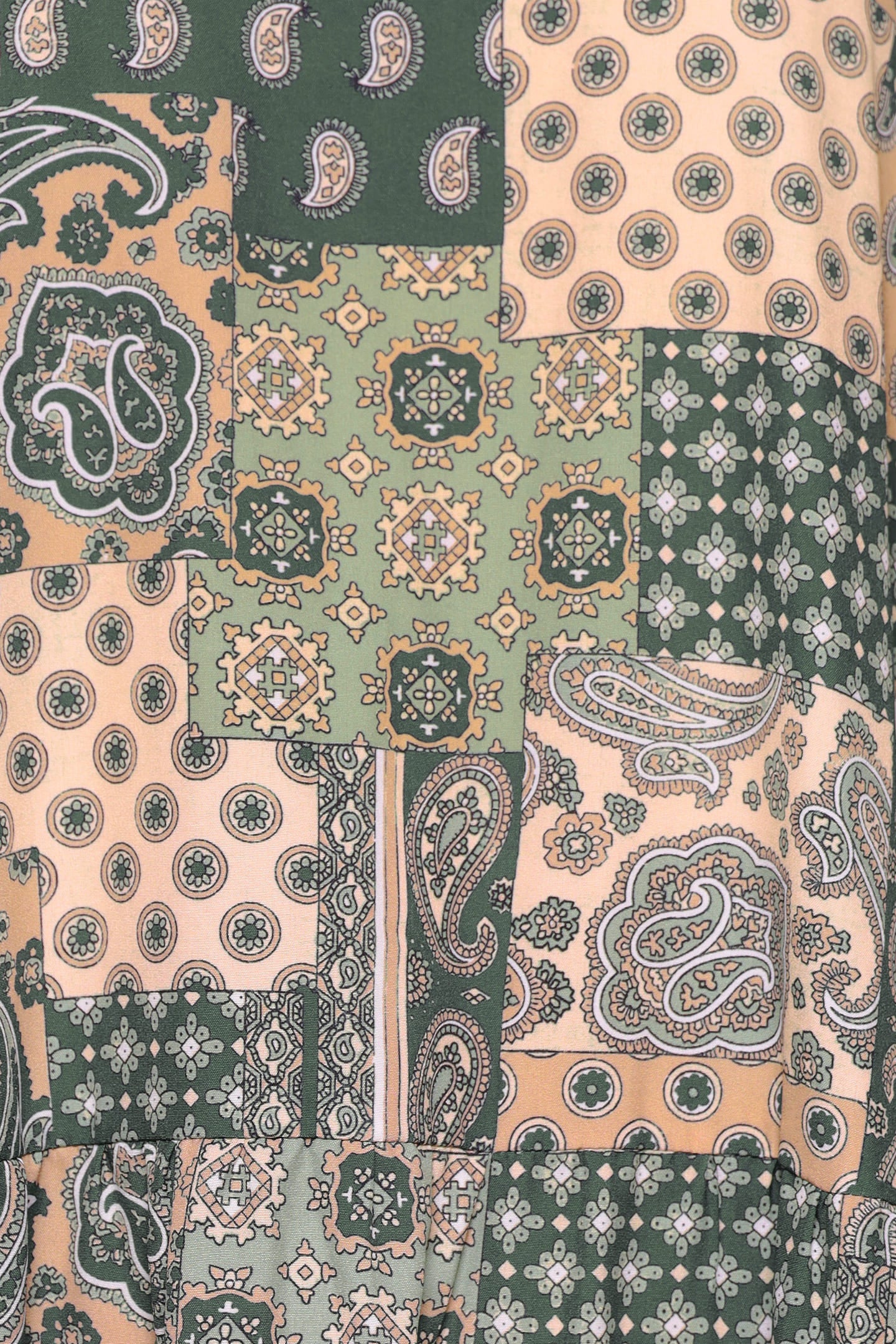 PO - Sydney Dress in Green Paisley