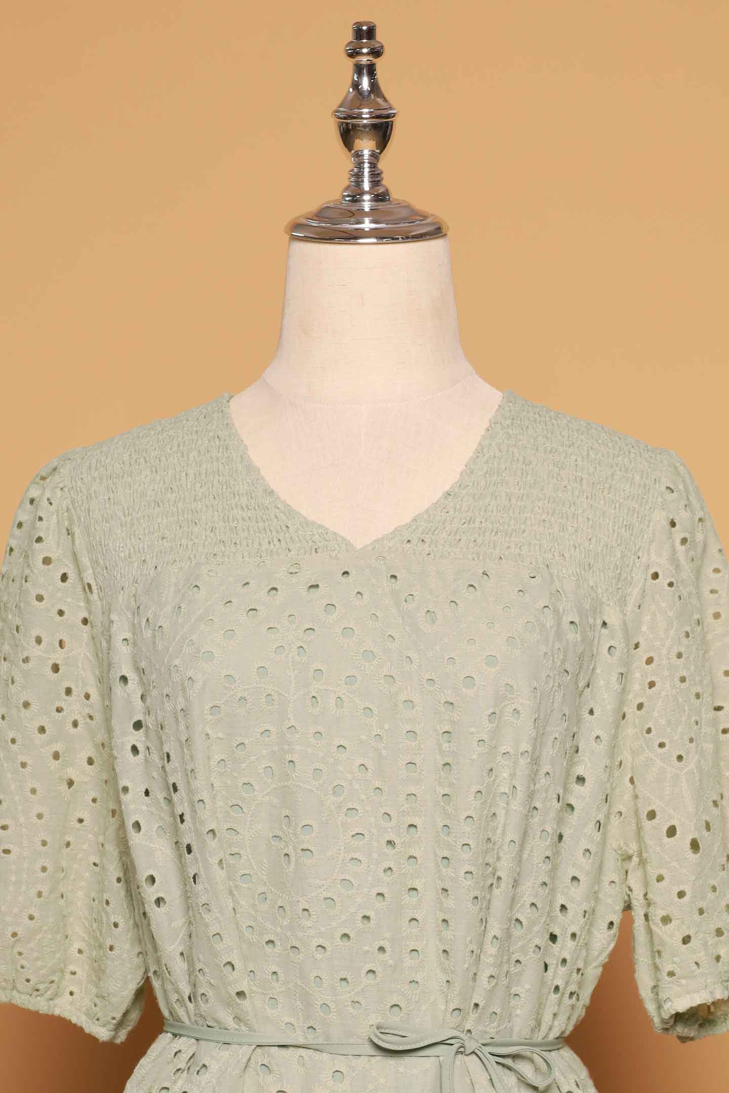 PO - Sydney Dress in Mint Green Crochet