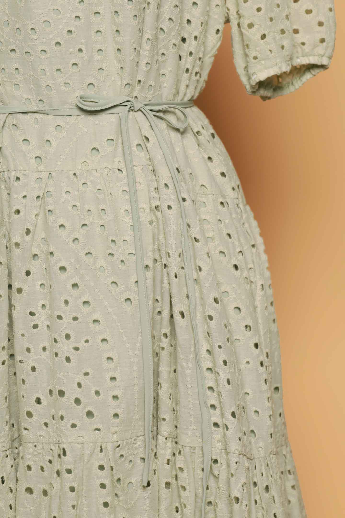 PO - Sydney Dress in Mint Green Crochet