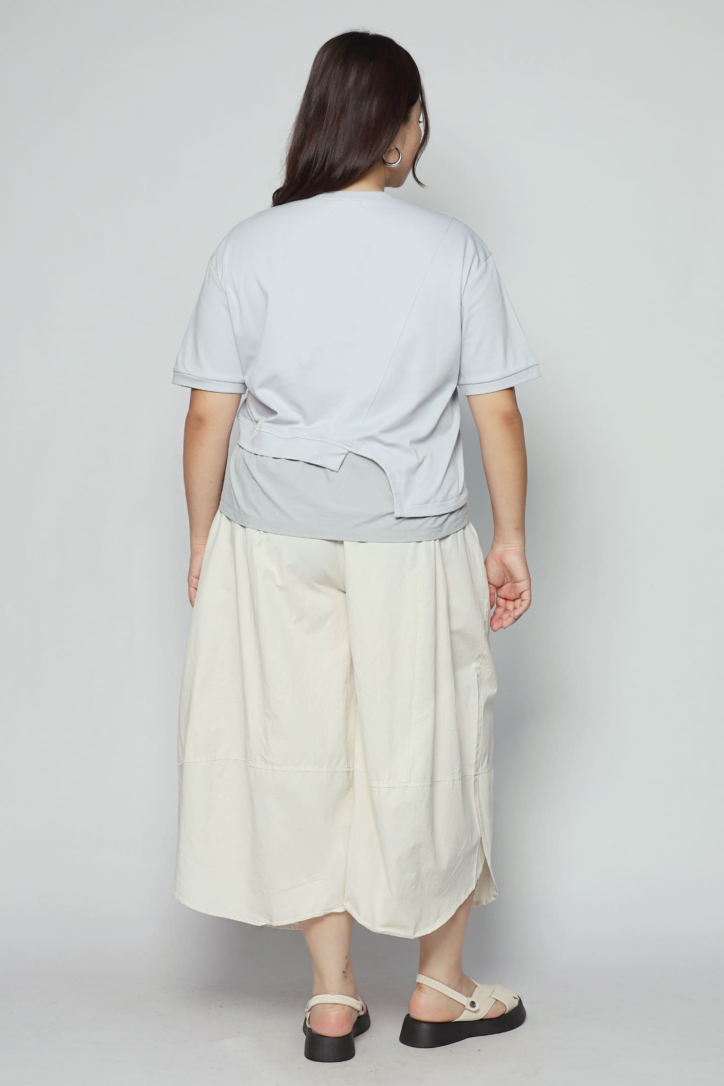 Easy By TE - Tammy Button Top in Baby Blue