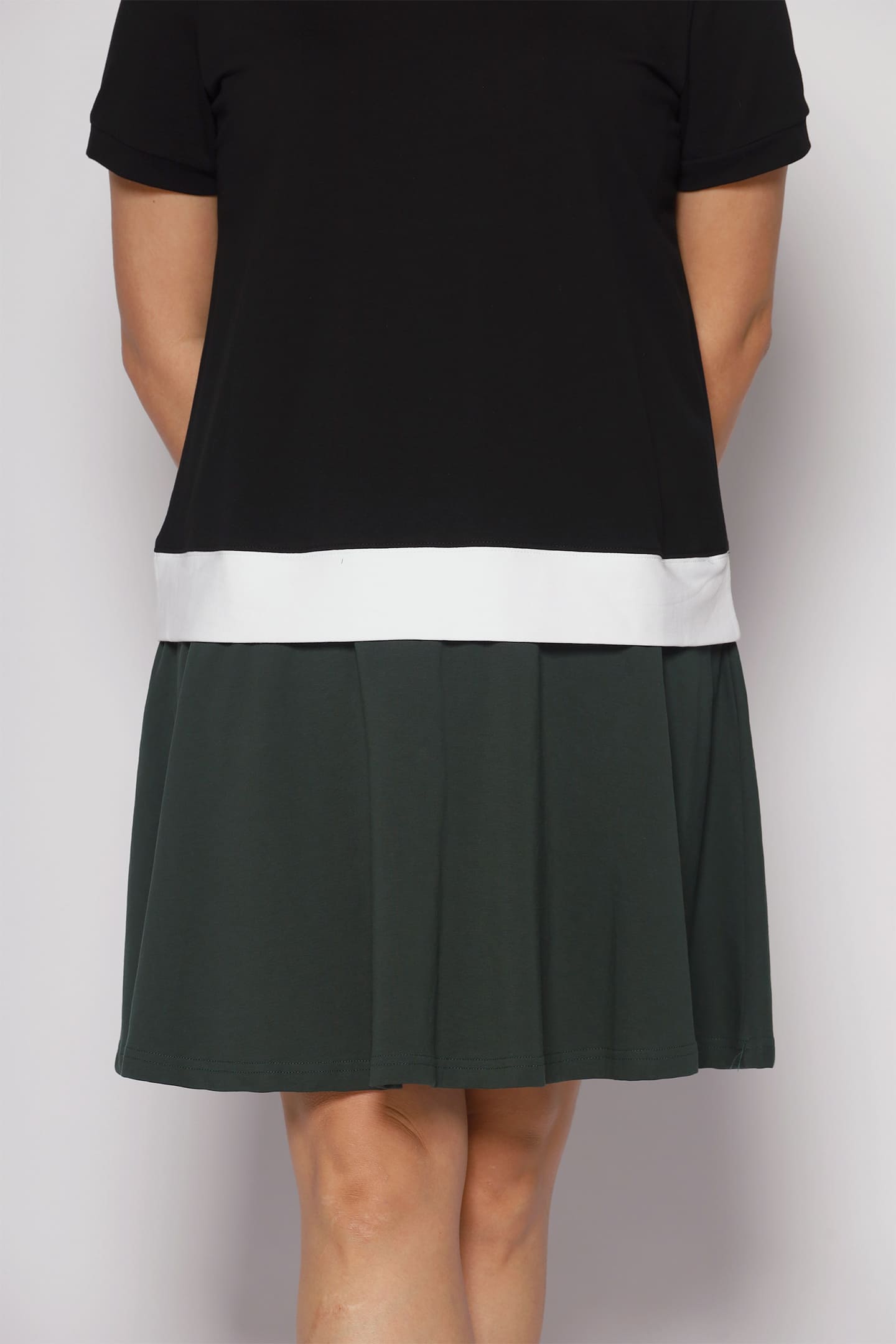 Tatiana Colourblock Dress in Green