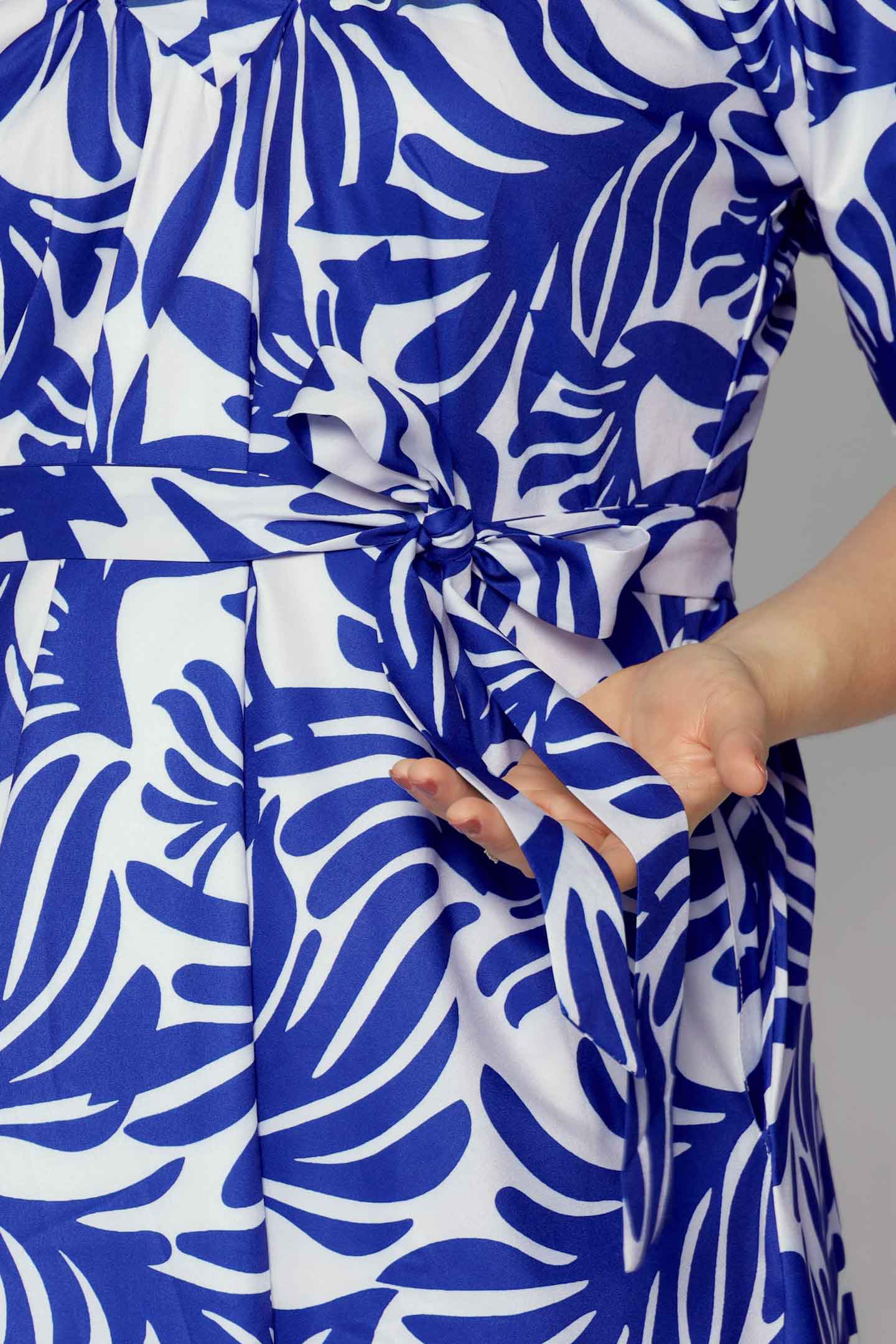Tayler V Dress in Blue Fortune