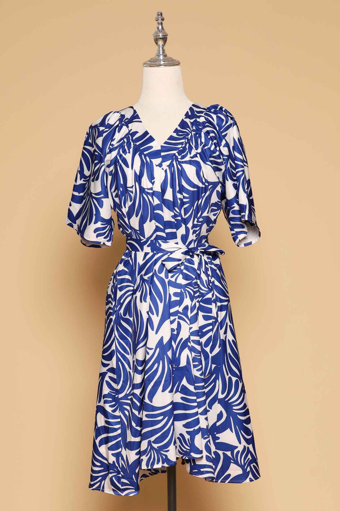 PO - Tayler V Dress in Blue Fortune