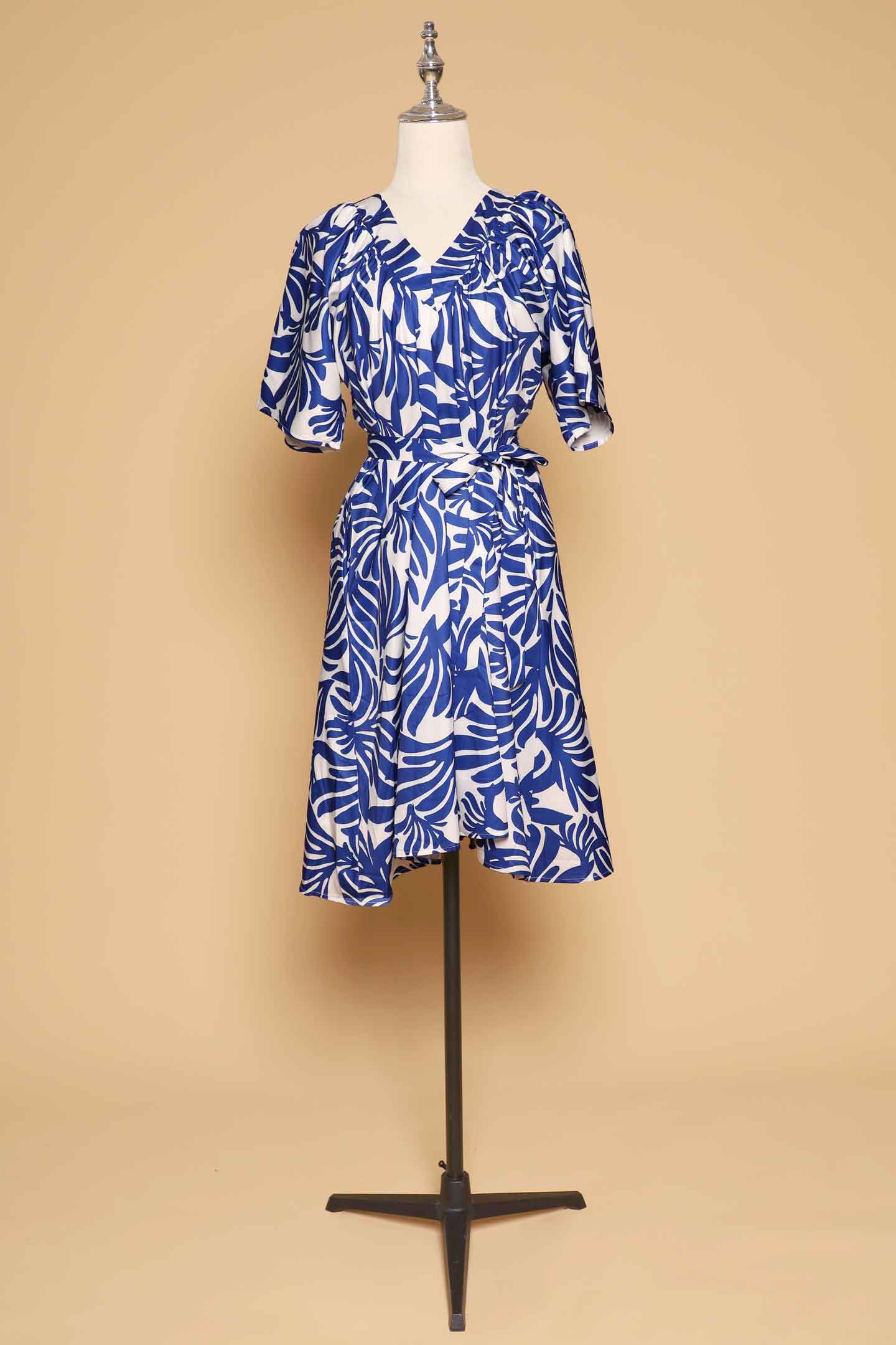 PO - Tayler V Dress in Blue Fortune