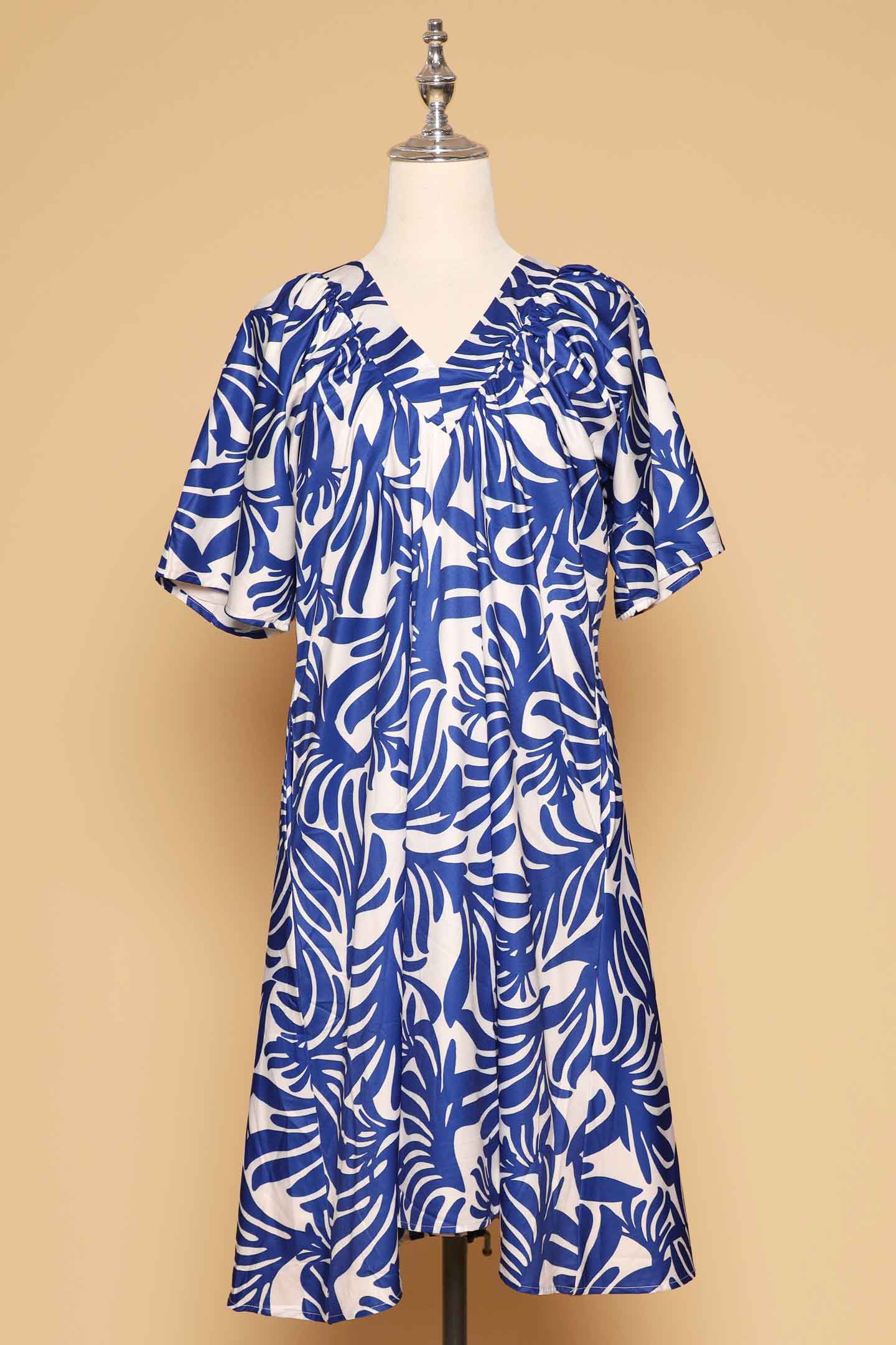 PO - Tayler V Dress in Blue Fortune