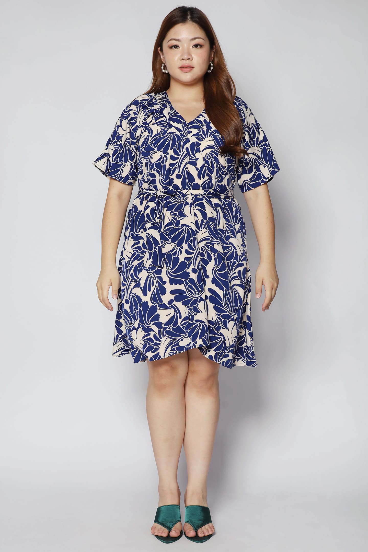 Tayler V Dress in Blue Yard