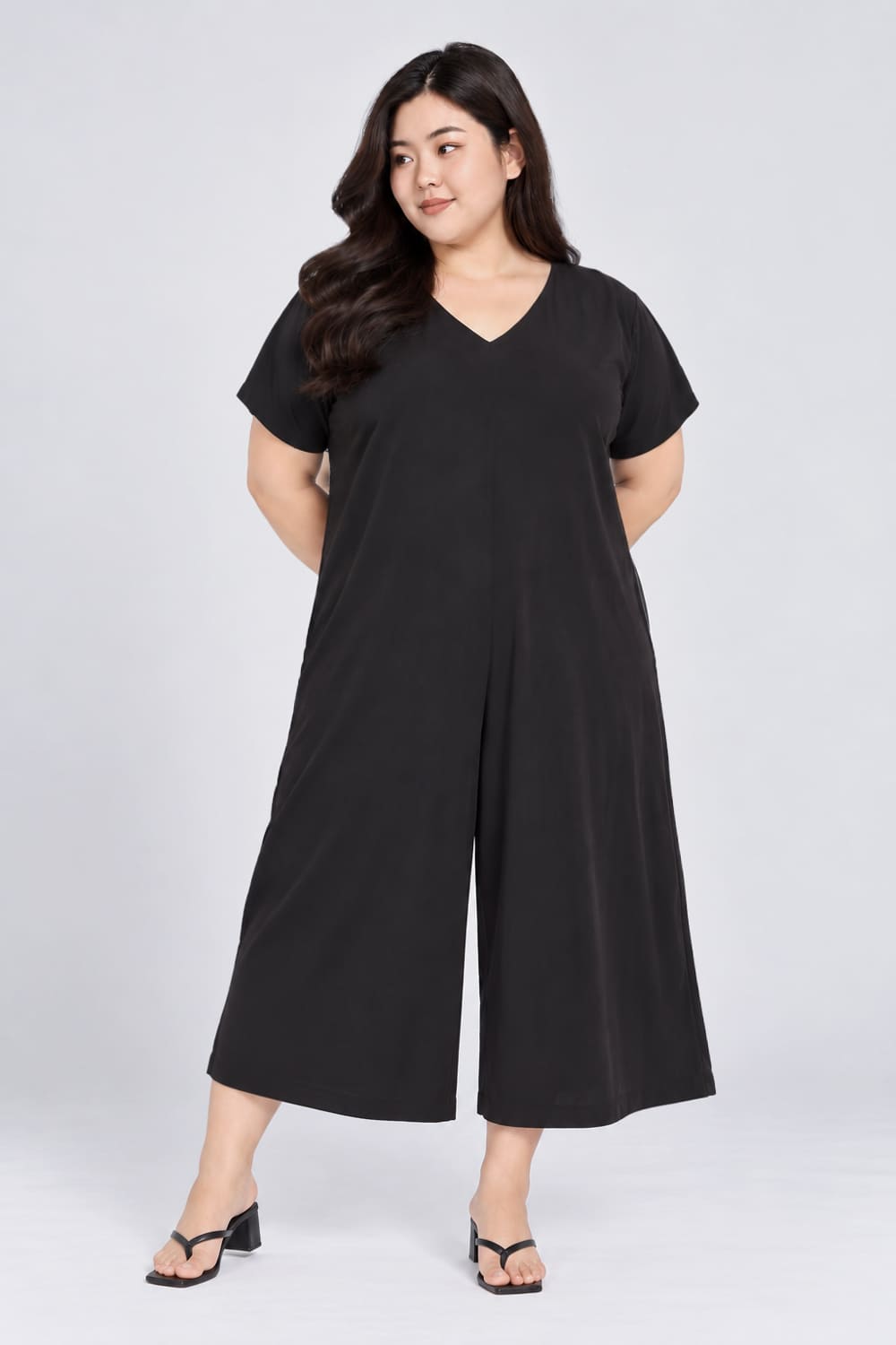 TE+ : Shirokuro Jumpsuit in Black