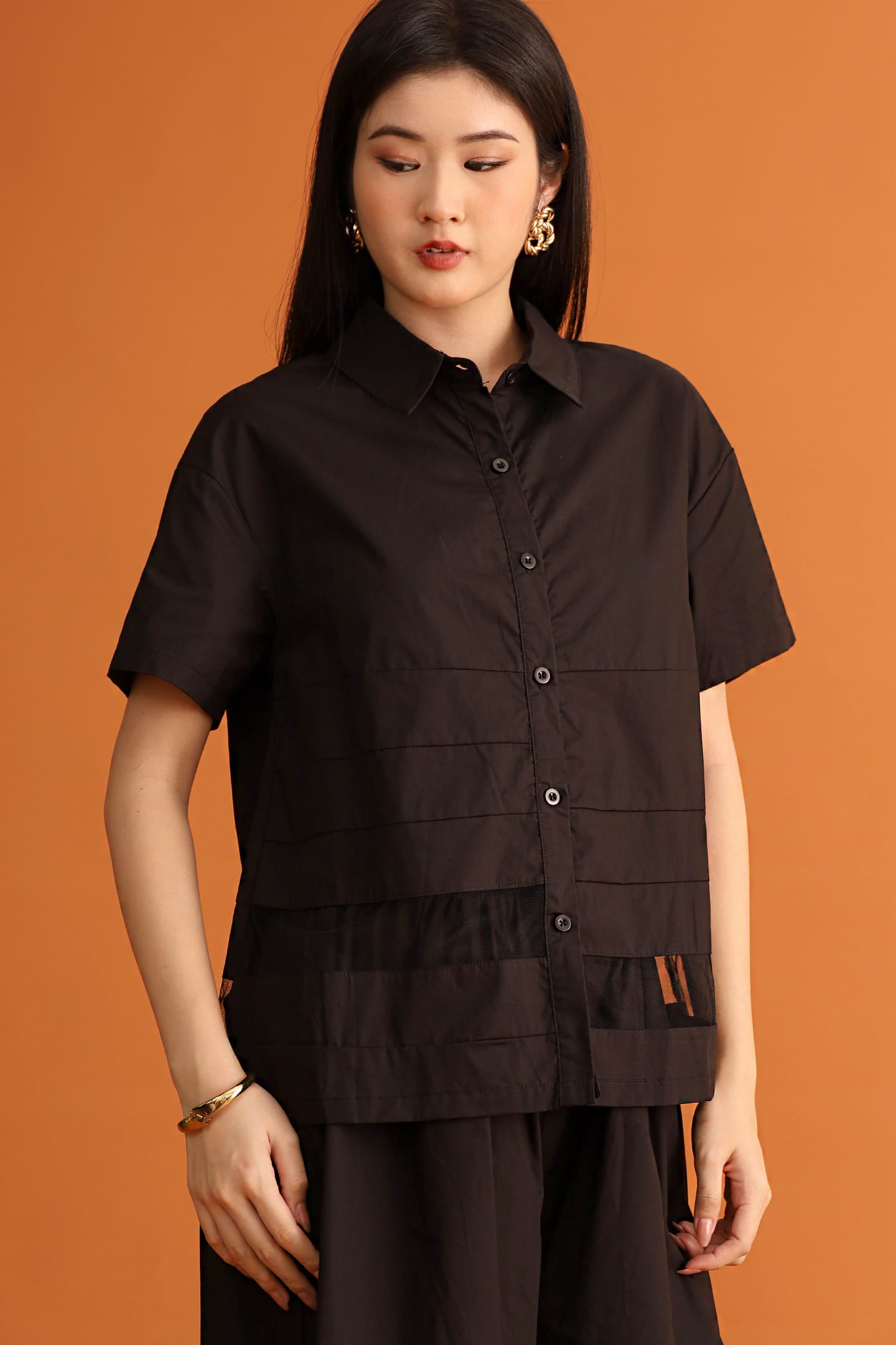 CHOSEN - Top Form Mesh Top