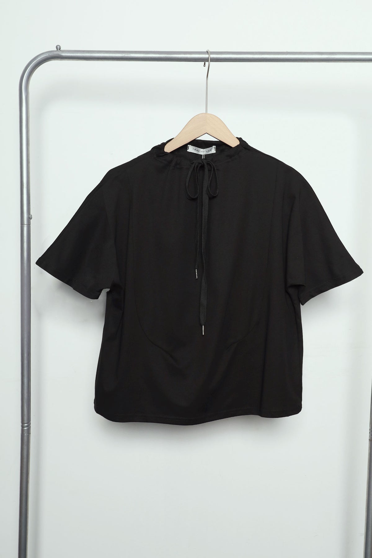Easy by TE - Toria Drawstring Top in Black
