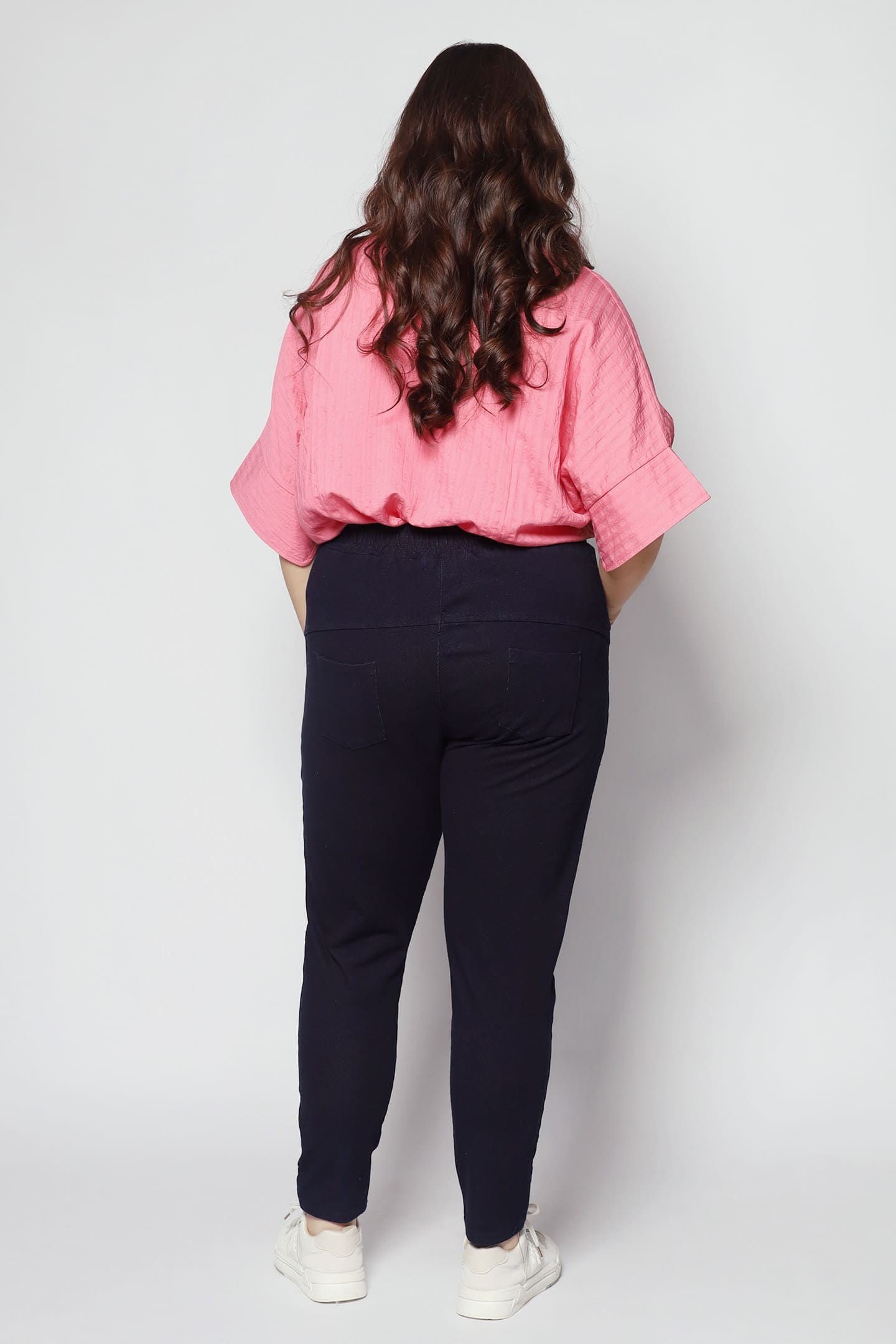 Tove Pants in Plain Blue