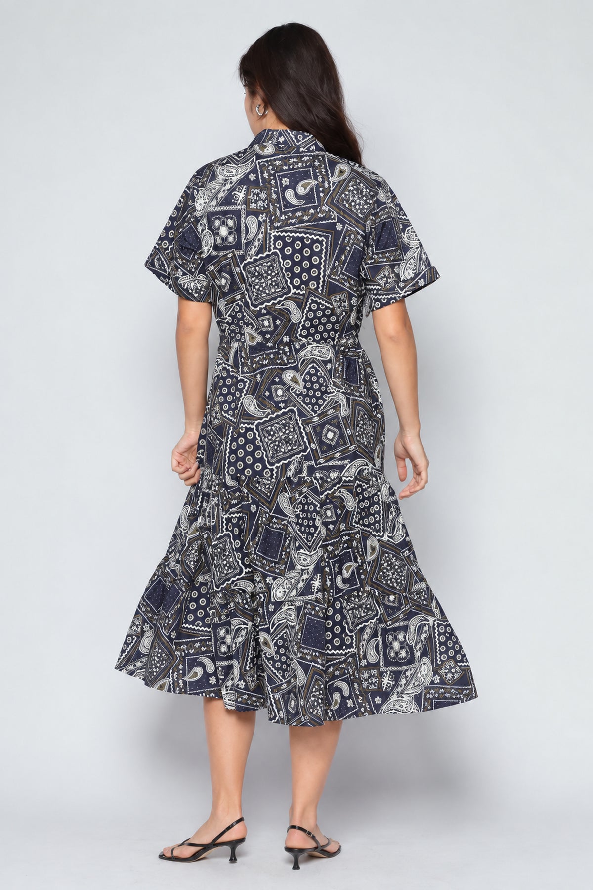 Vedette Dress in Bandana Patchwork