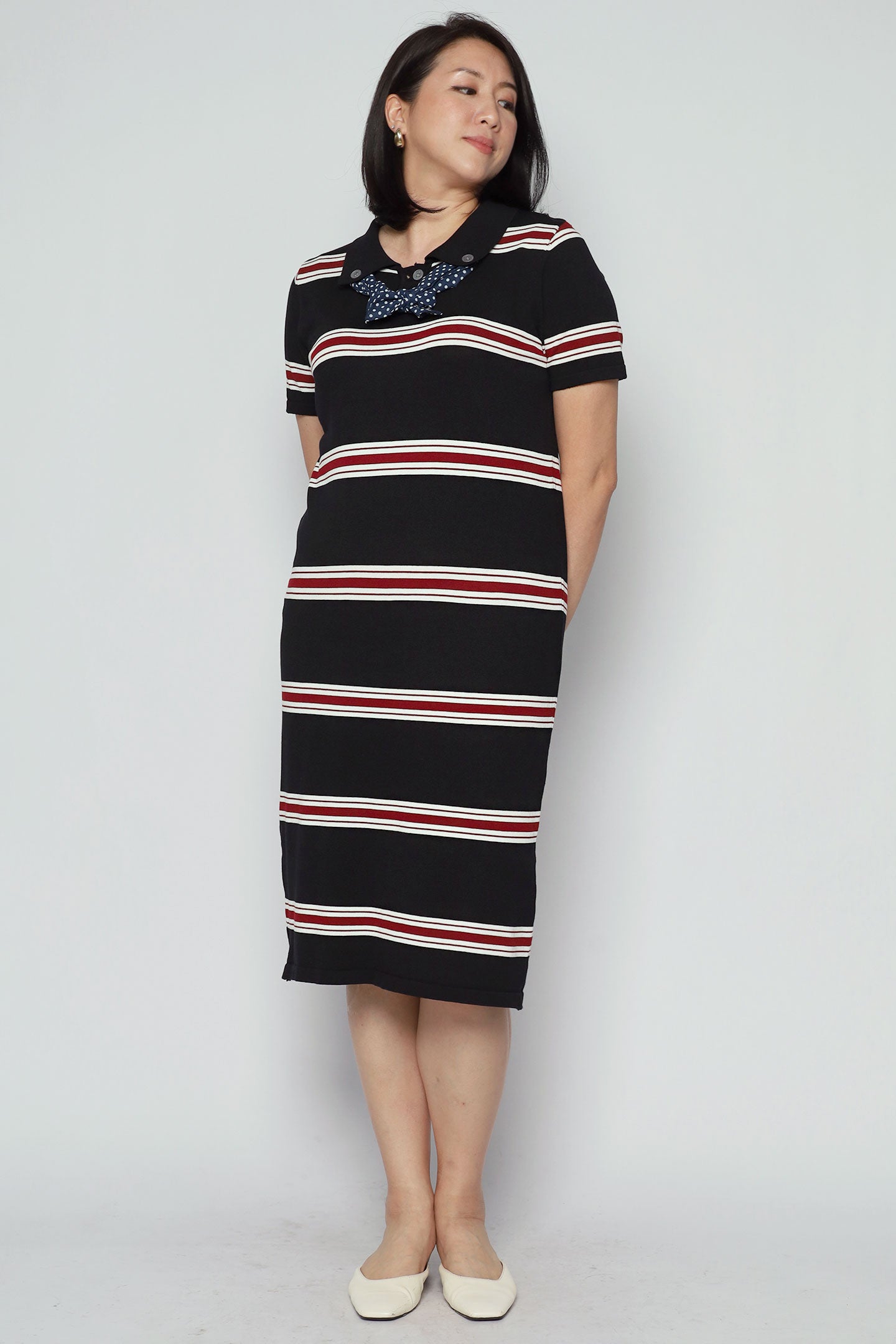 Pokka Stripes Knit Dress