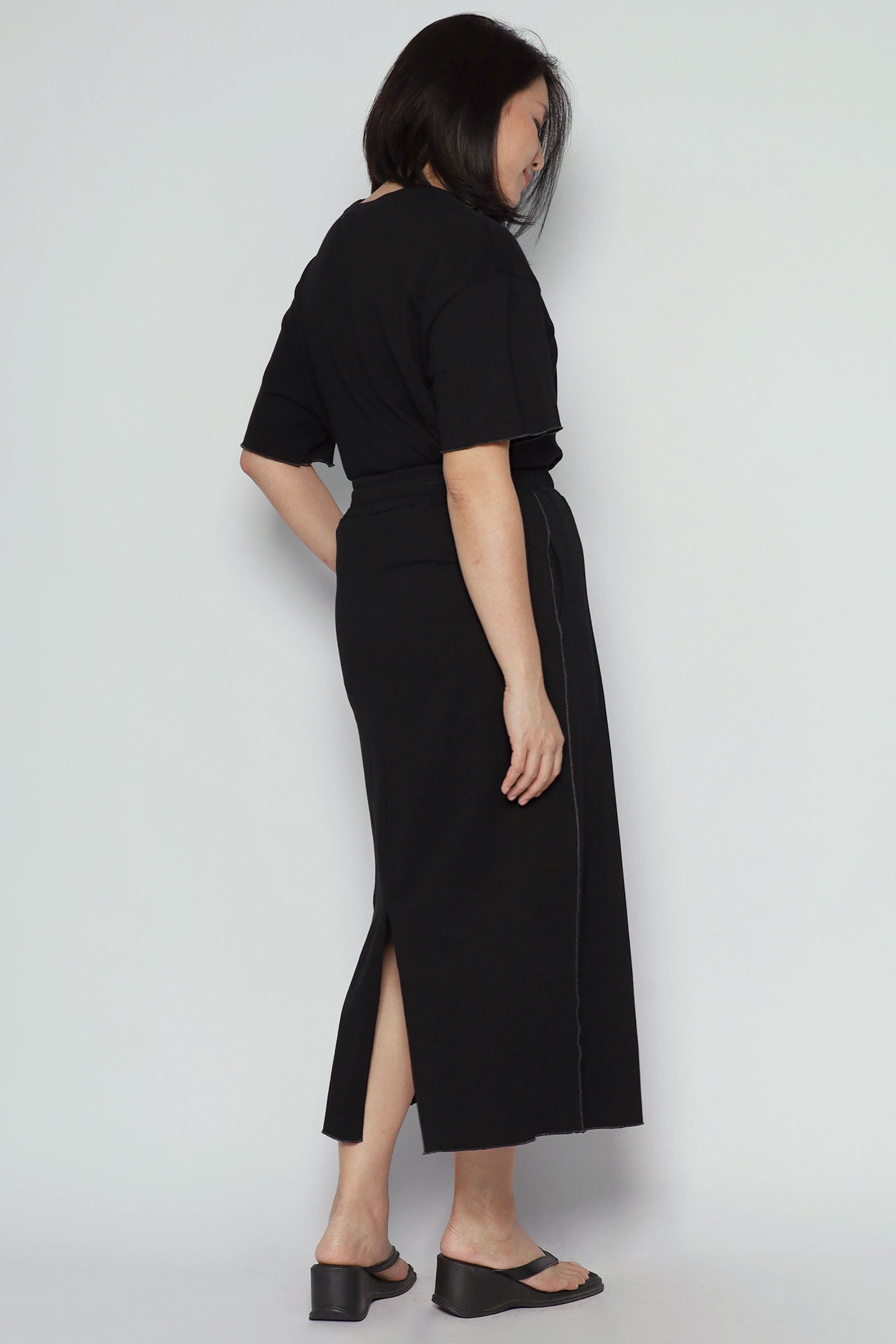 Trixie 2 in 1 Top and Skirt Set in Black