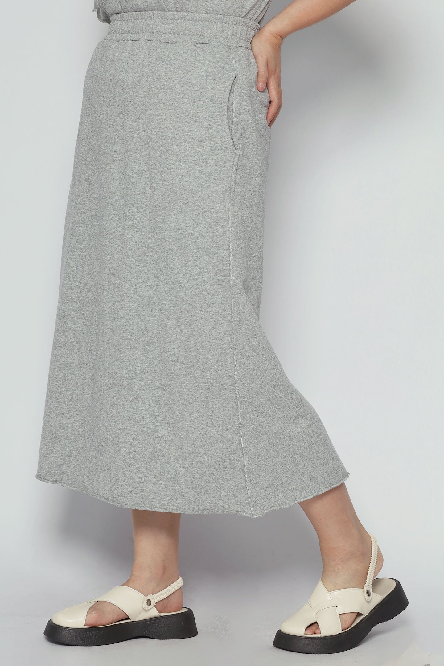 Trixie 2 in 1 Top and Skirt Set in Grey