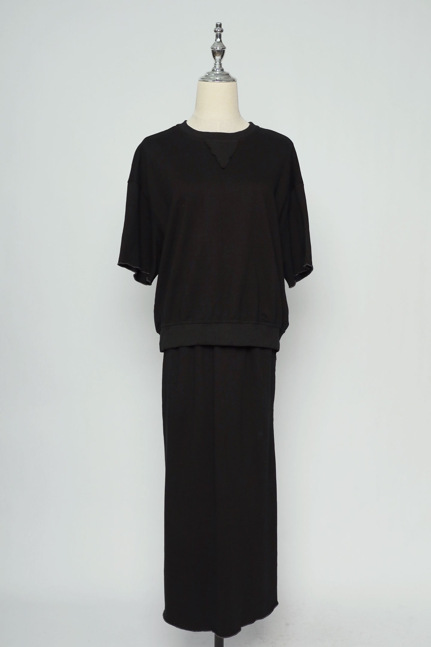 PO - Trixie 2 in 1 Top and Skirt Set in Black