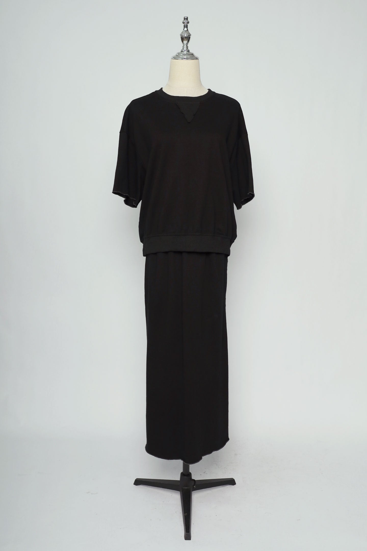 PO - Trixie 2 in 1 Top and Skirt Set in Black