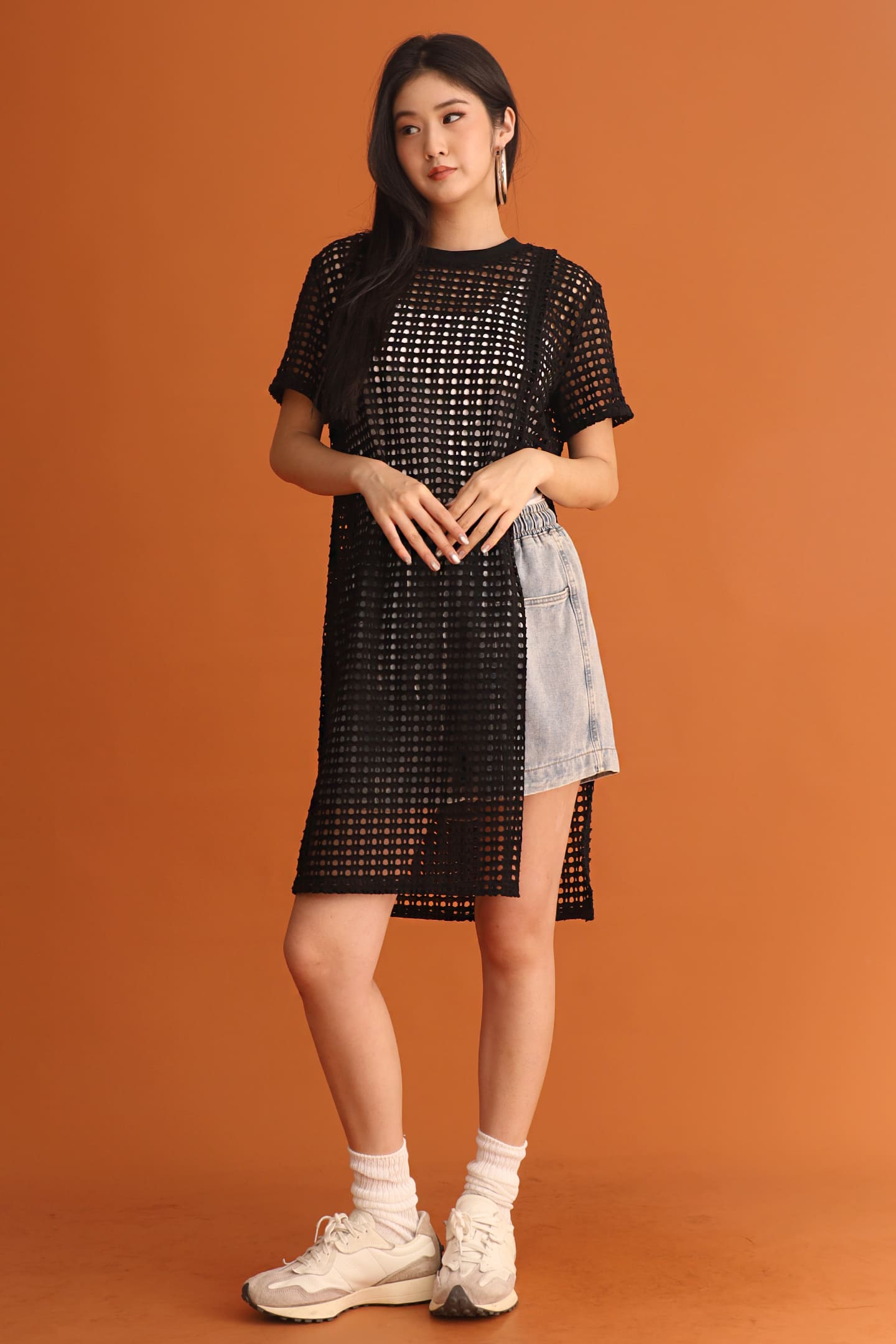 CHOSEN - Undercover Netted Knit Top