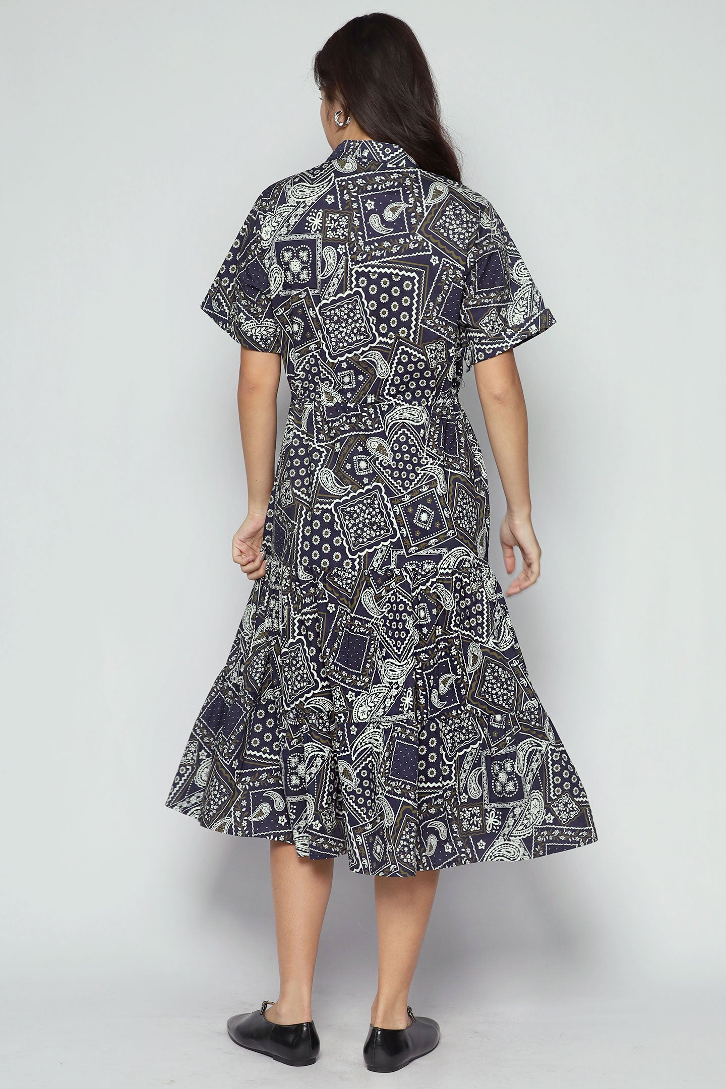 Vedette Dress in Bandana Patchwork