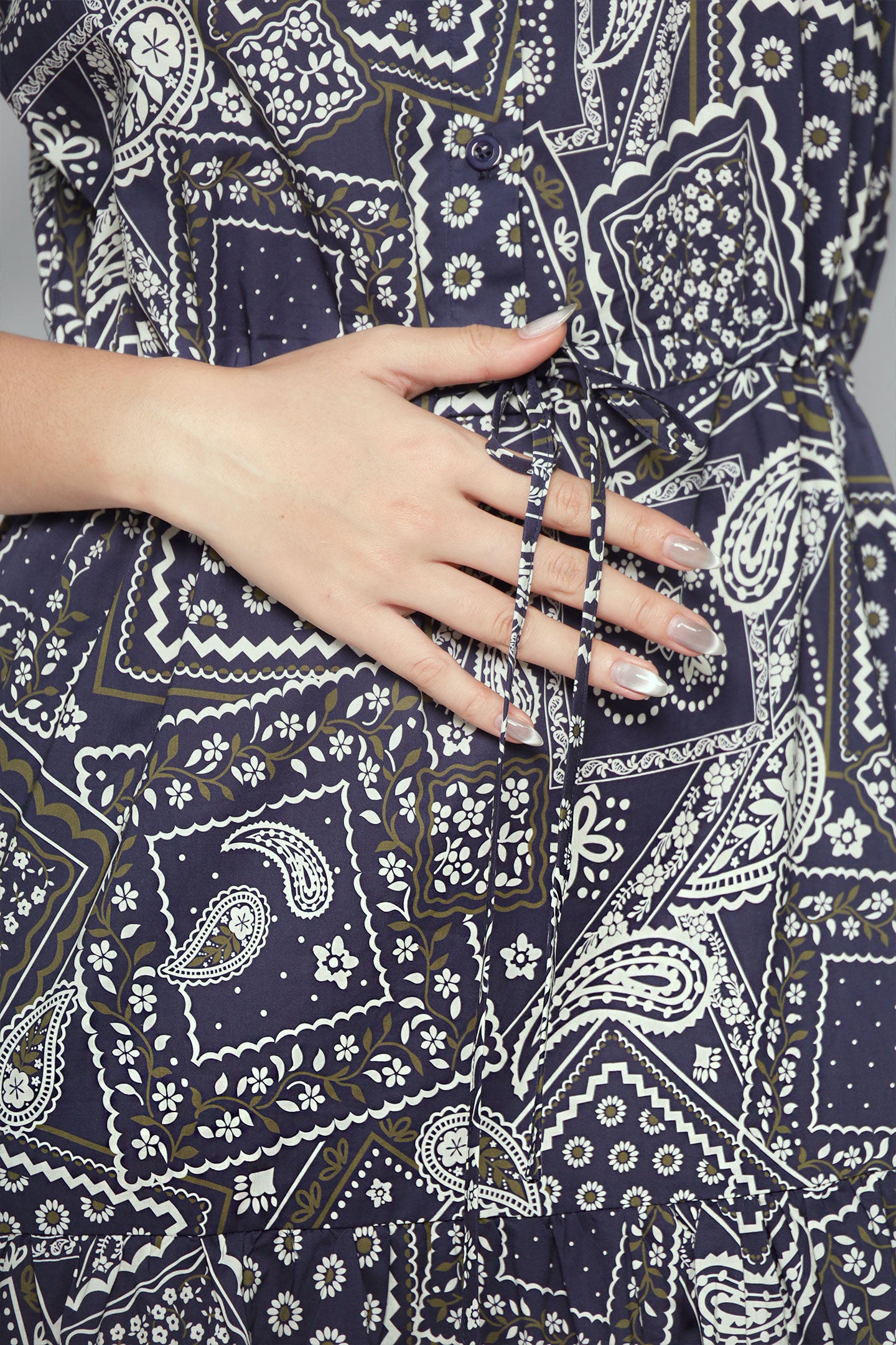 Vedette Dress in Bandana Patchwork