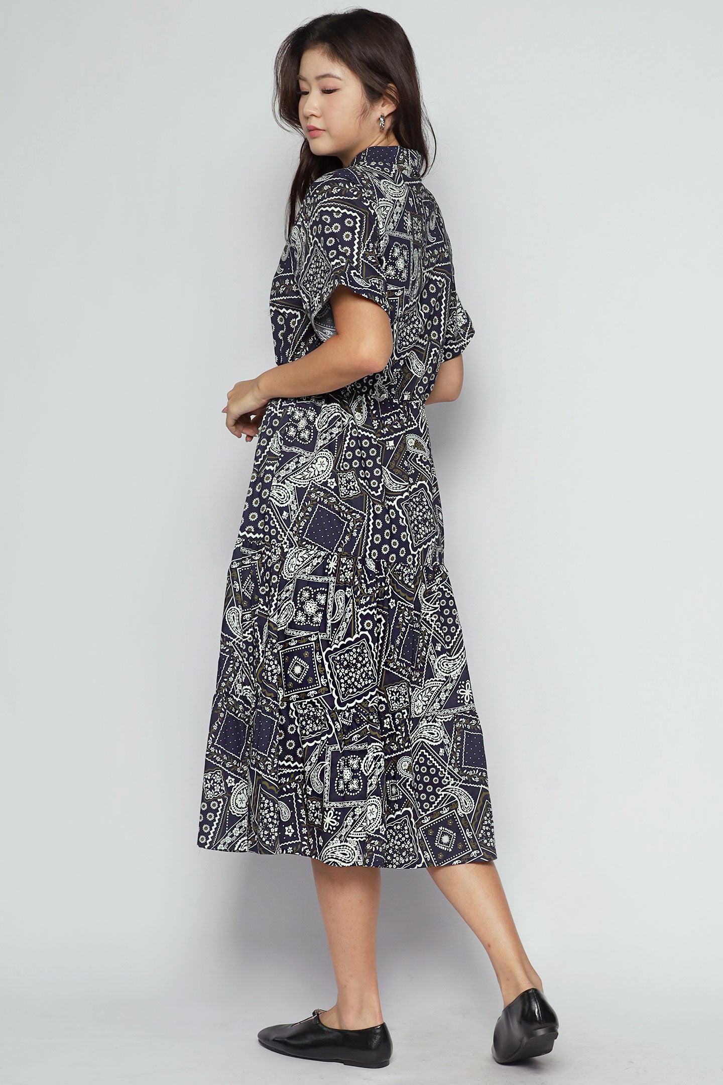 Vedette Dress in Bandana Patchwork