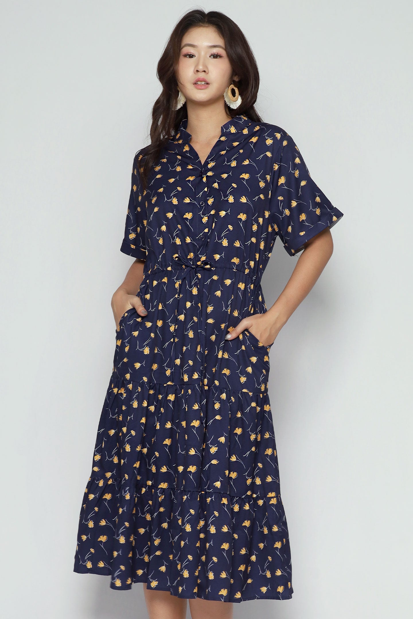 Vedette Dress in Golden Ginkgo